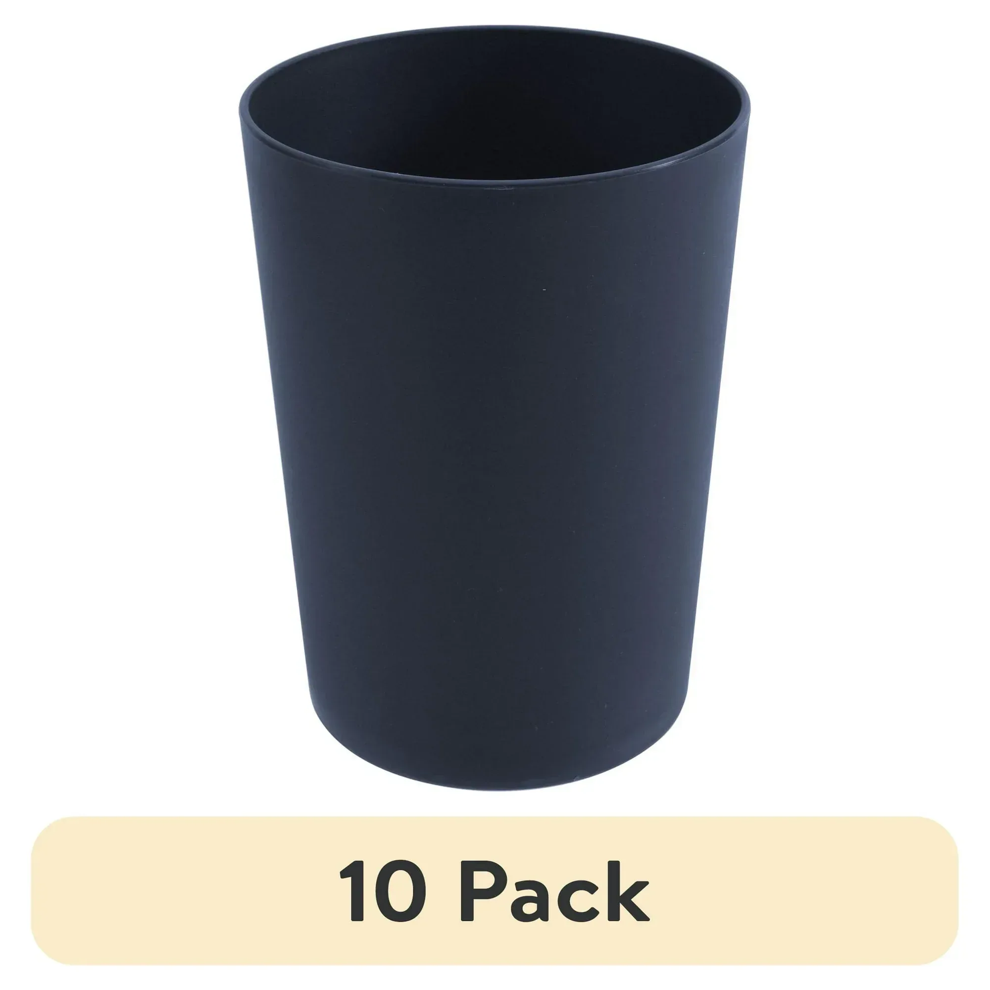 (10 pack) Mainstays - Dark Blue Round Plastic Tumbler, 18-Ounce