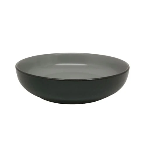 10 Strawberry Street Two Tone Coupe 8.5”/36 Oz. Dinner Bowl Set Of 6, Black/Gray - Image 2