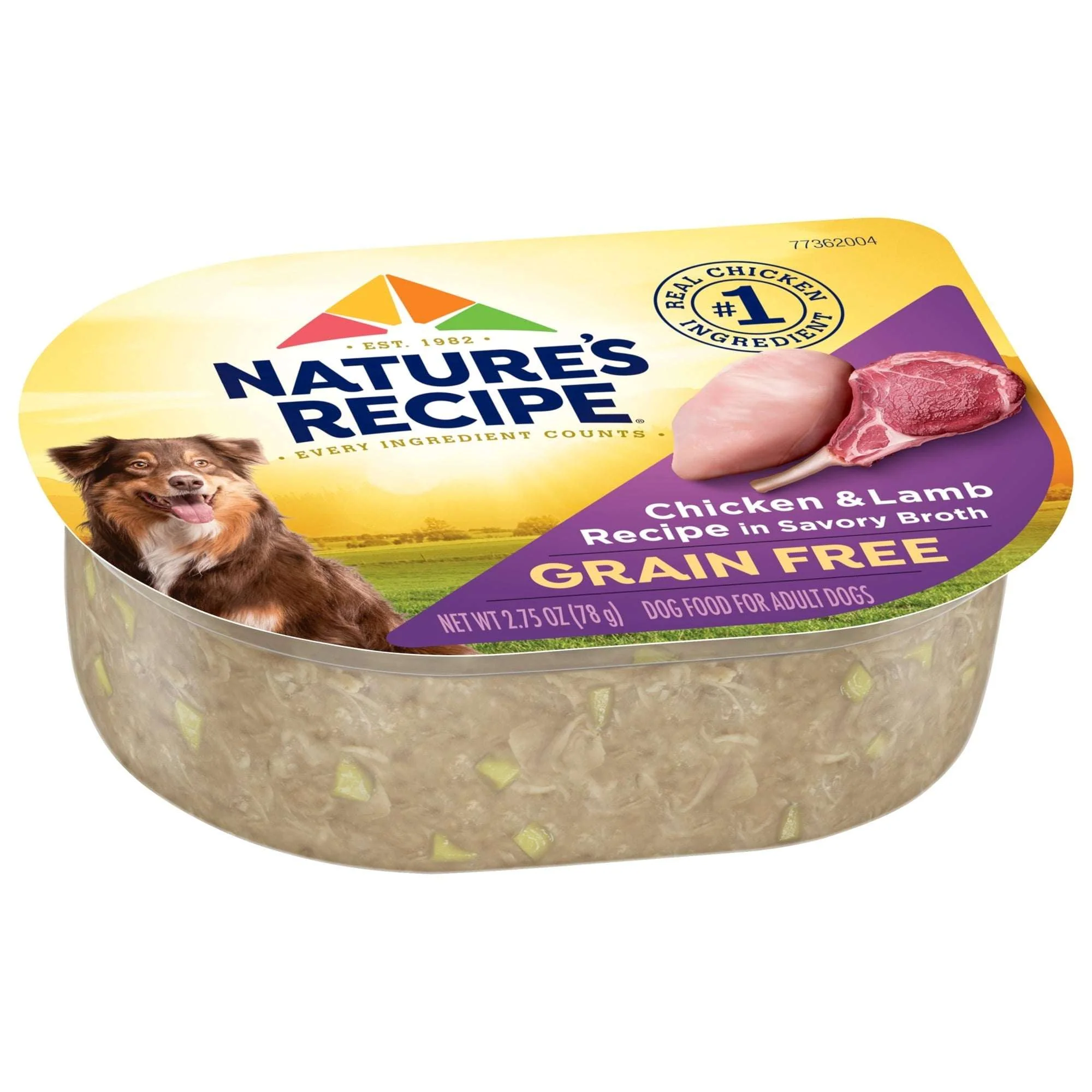 (12 pack) Nature's Recipe Grain Free Chicken & Lamb in Savory Broth Wet Dog Food, 2.75 oz Cup - Image 12