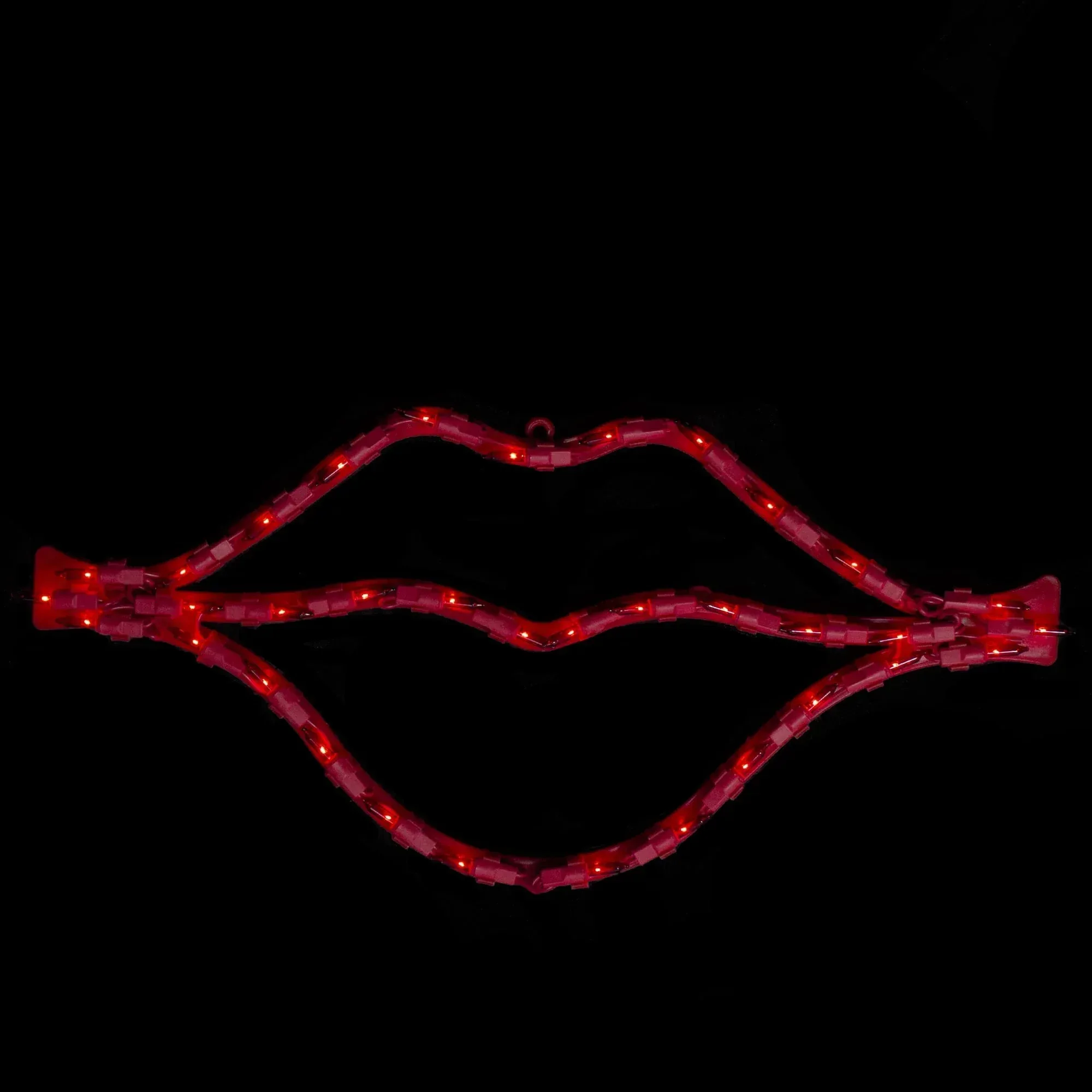 17.5" Lighted Red Lips Valentine's Day Window Silhouette - Image 2