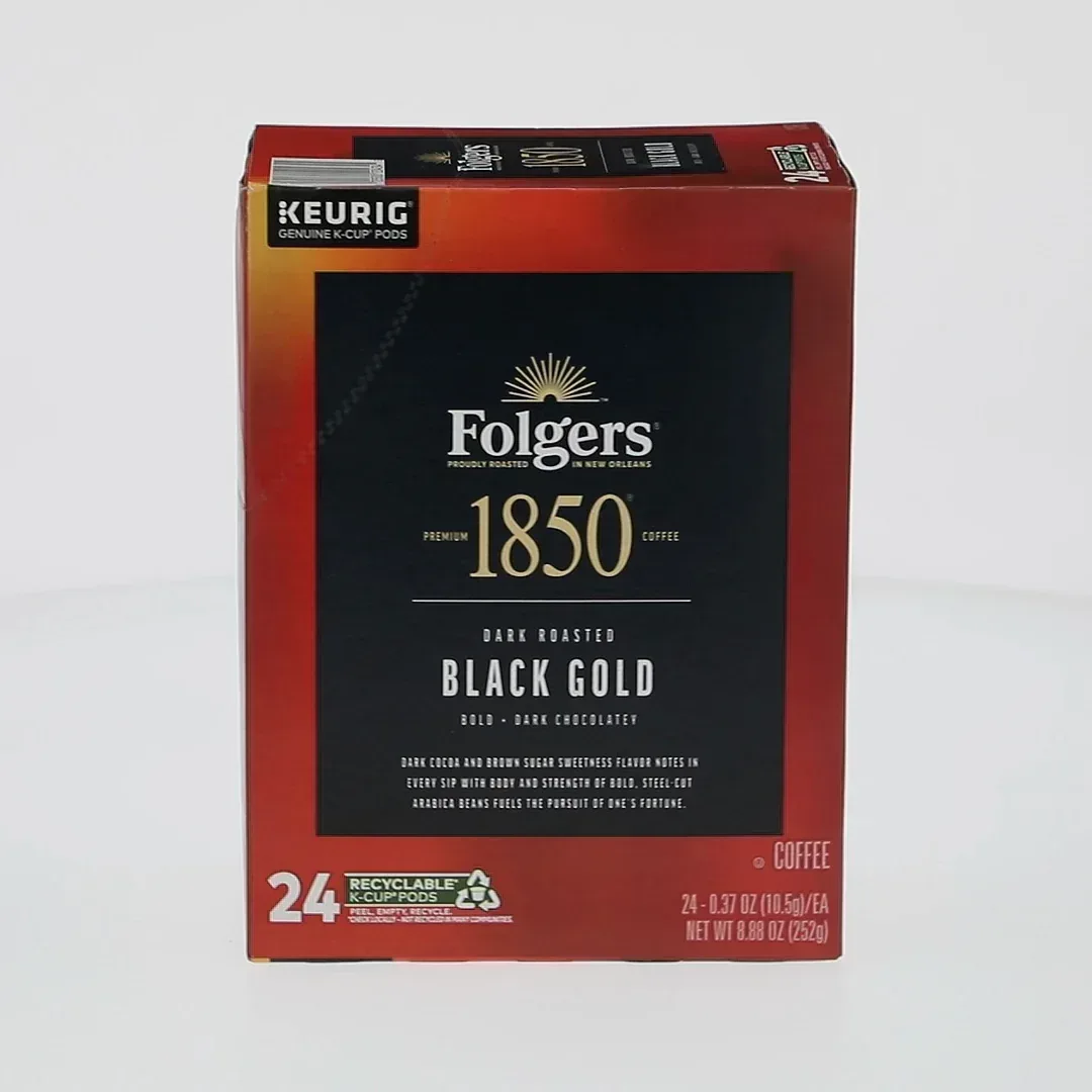 1850 Black Gold, Dark Roast Coffee, Keurig K Cup Pods, 24 Count Box - Image 6