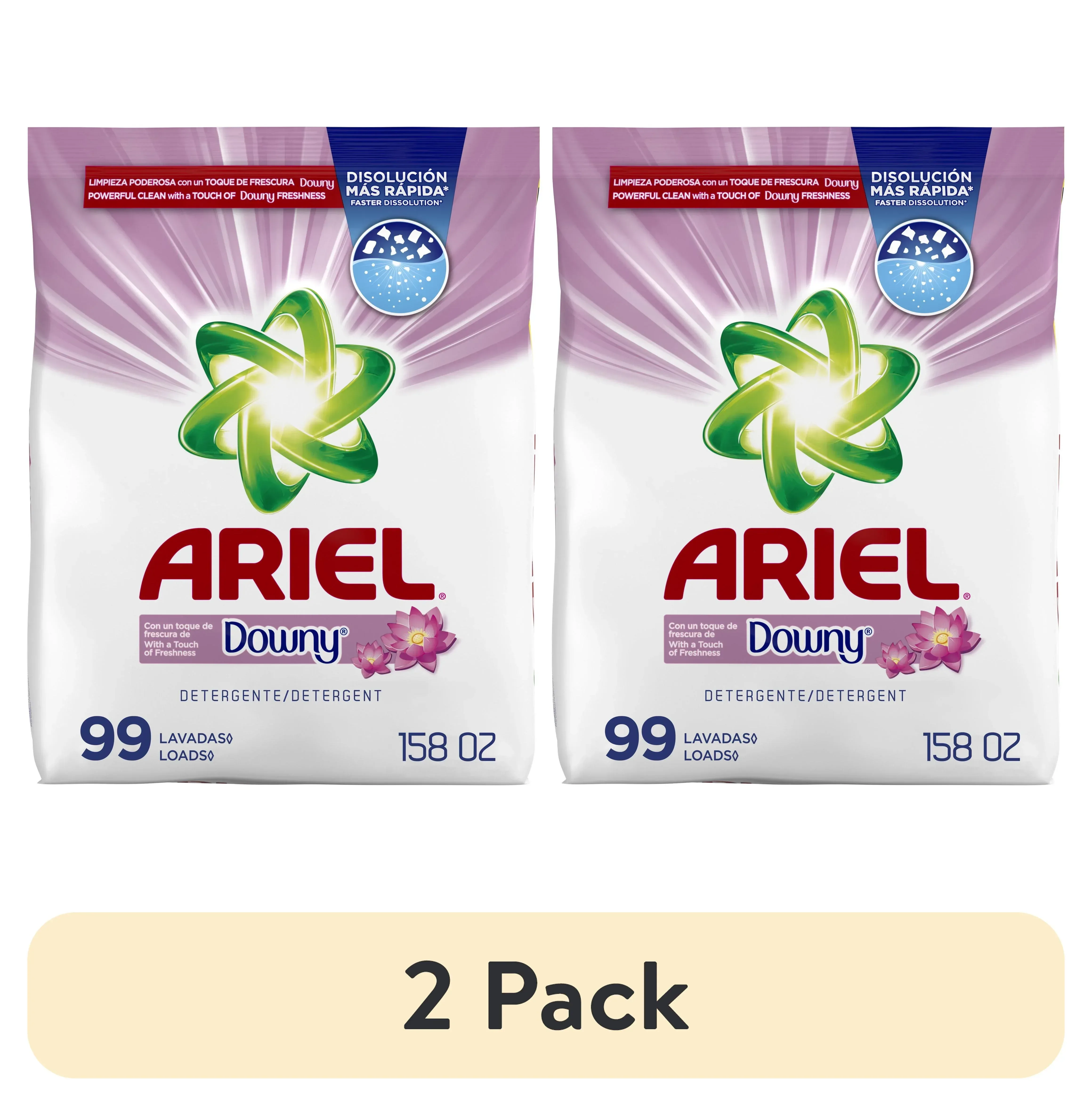 (2 pack) Ariel with a Touch of Downy Freshness Powder Laundry Detergent, 105 oz, 66 Loads - Image 8