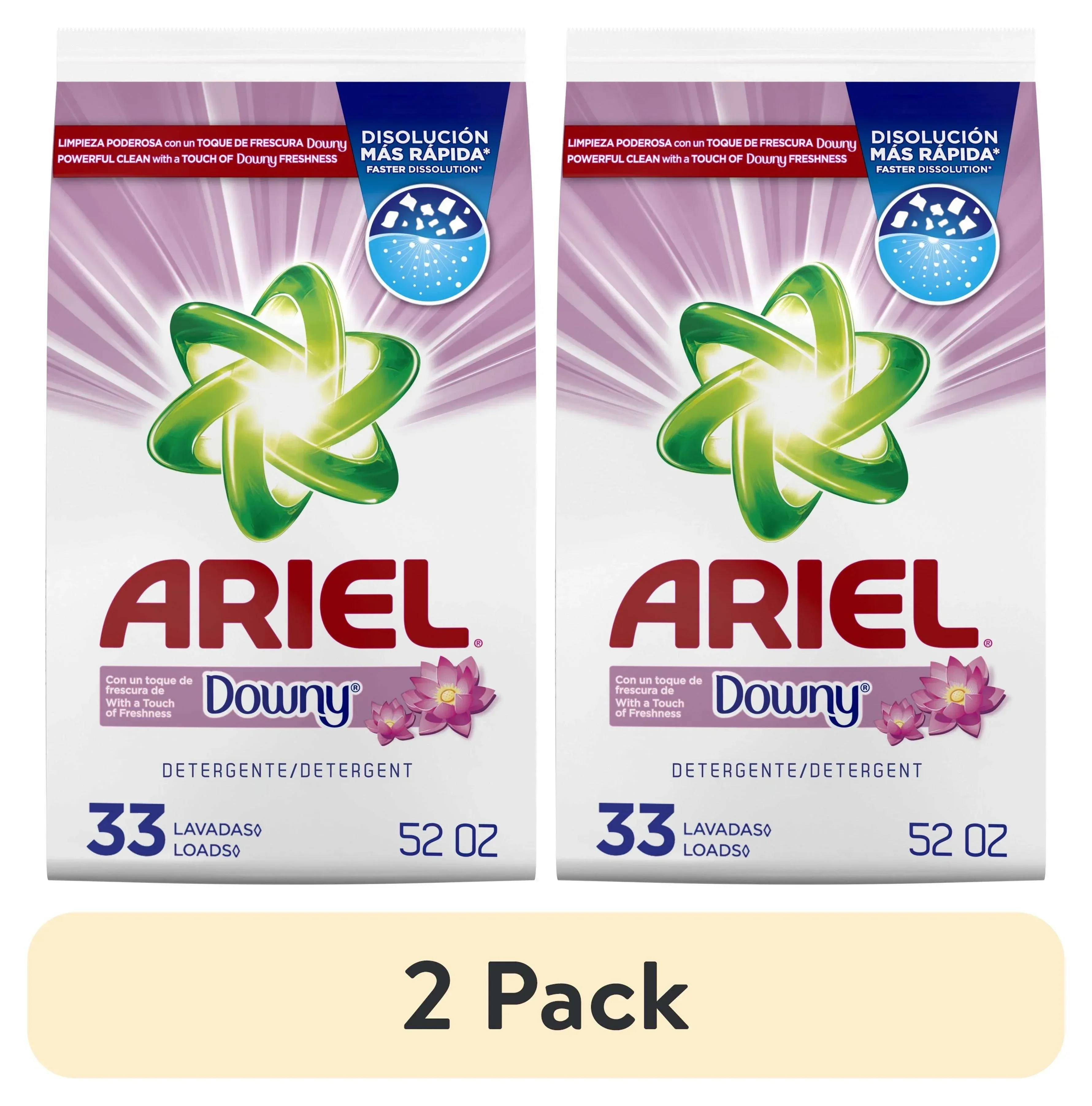 (2 pack) Ariel with a Touch of Downy Freshness Powder Laundry Detergent, 105 oz, 66 Loads - Image 9