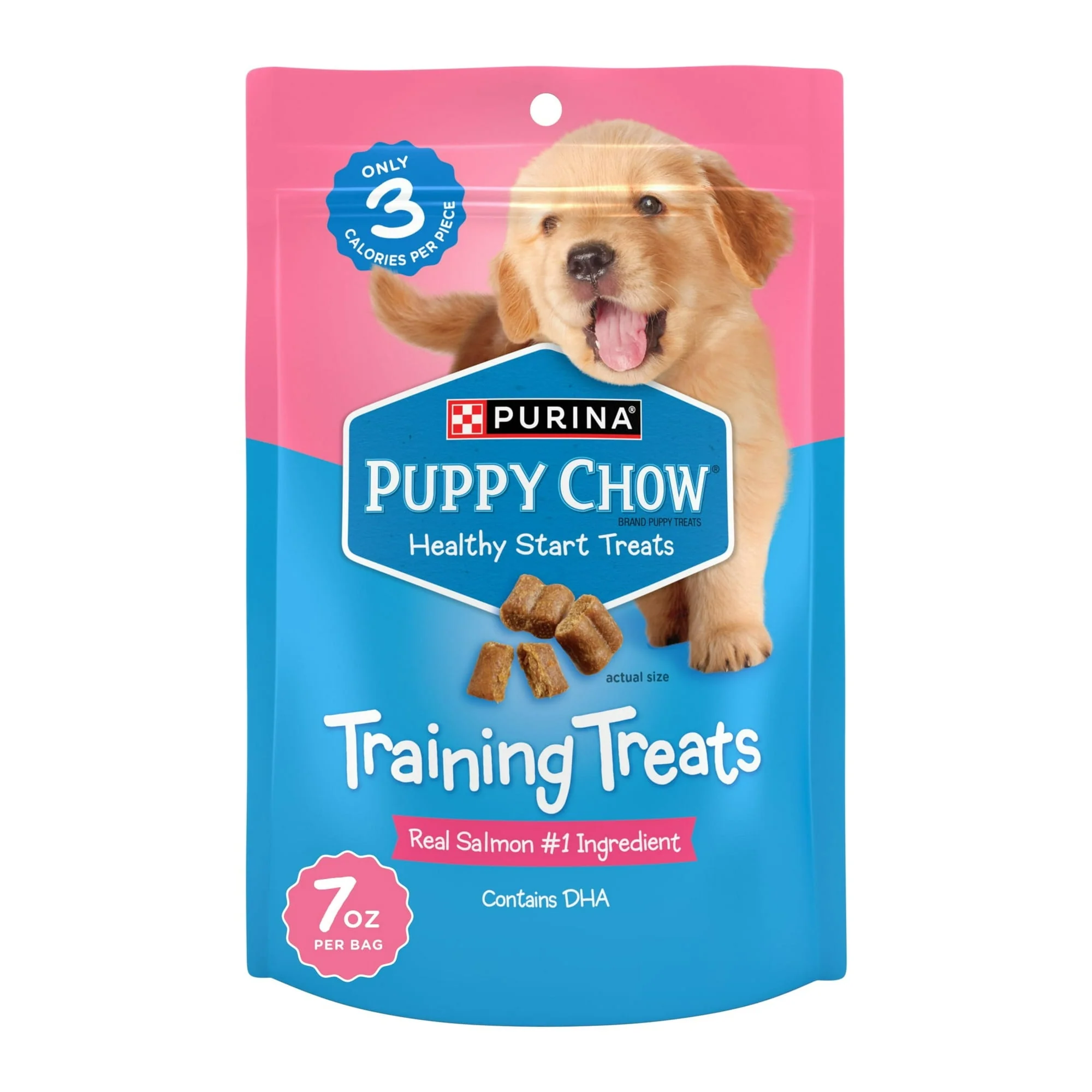 (2 pack) Purina Puppy Chow Dog Training Treats, Healthy Start with Real Salmon, 7 oz Pouch - Image 2