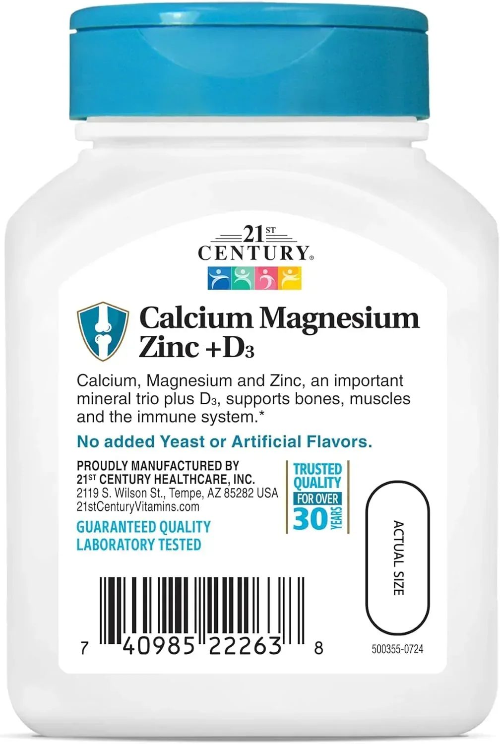 21st Century, Calcium Magnesium Zinc + D3 - Image 5