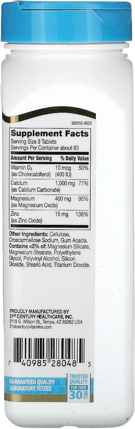 21st Century, Calcium Magnesium Zinc + D3 - Image 8