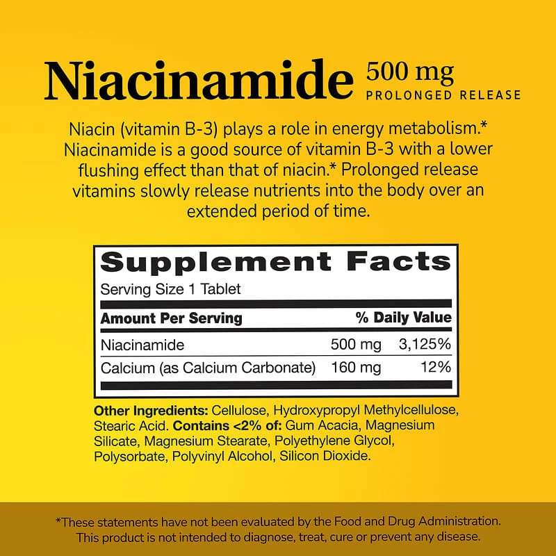 21st Century, Niacinamide, Prolonged Release , 110 Tablets - Image 4