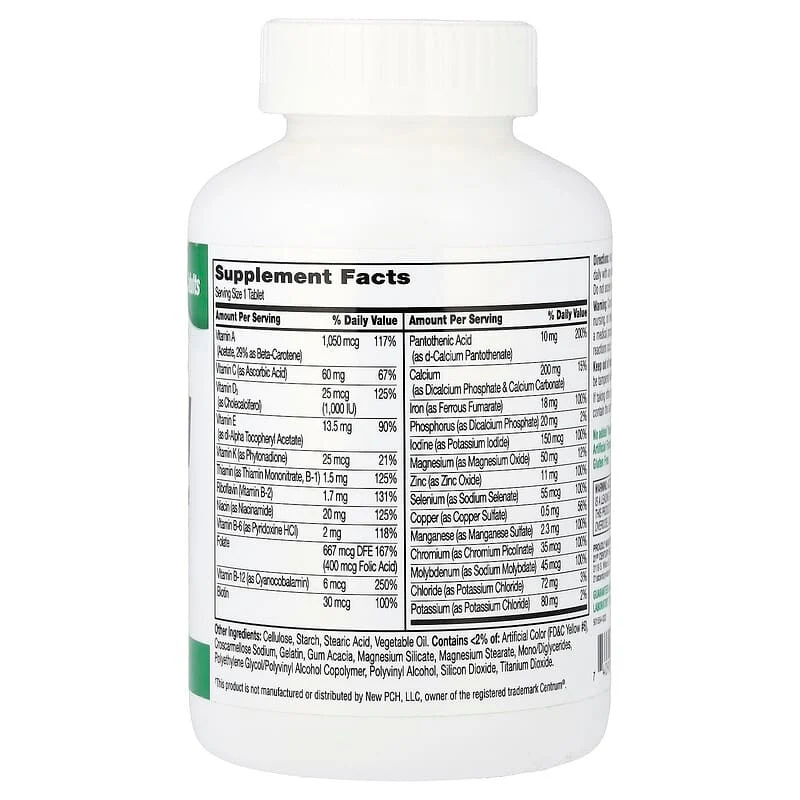 21st Century, Sentry, Adults Multivitamin & Multimineral Supplement, Tablets - Image 11