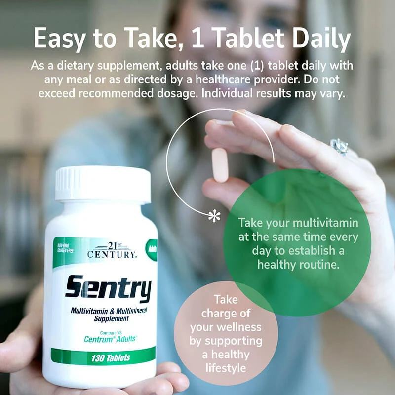 21st Century, Sentry, Adults Multivitamin & Multimineral Supplement, Tablets - Image 9