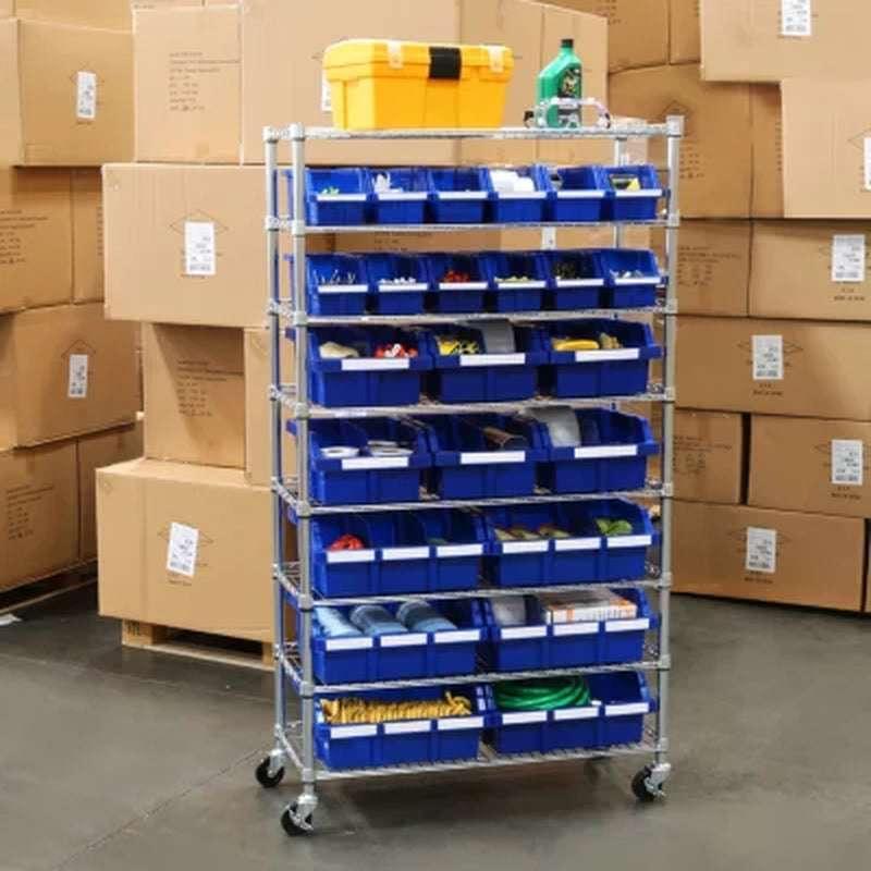 Brands For Less USA 24-Bin Rolling Storage Rack with Wheels - Image 3