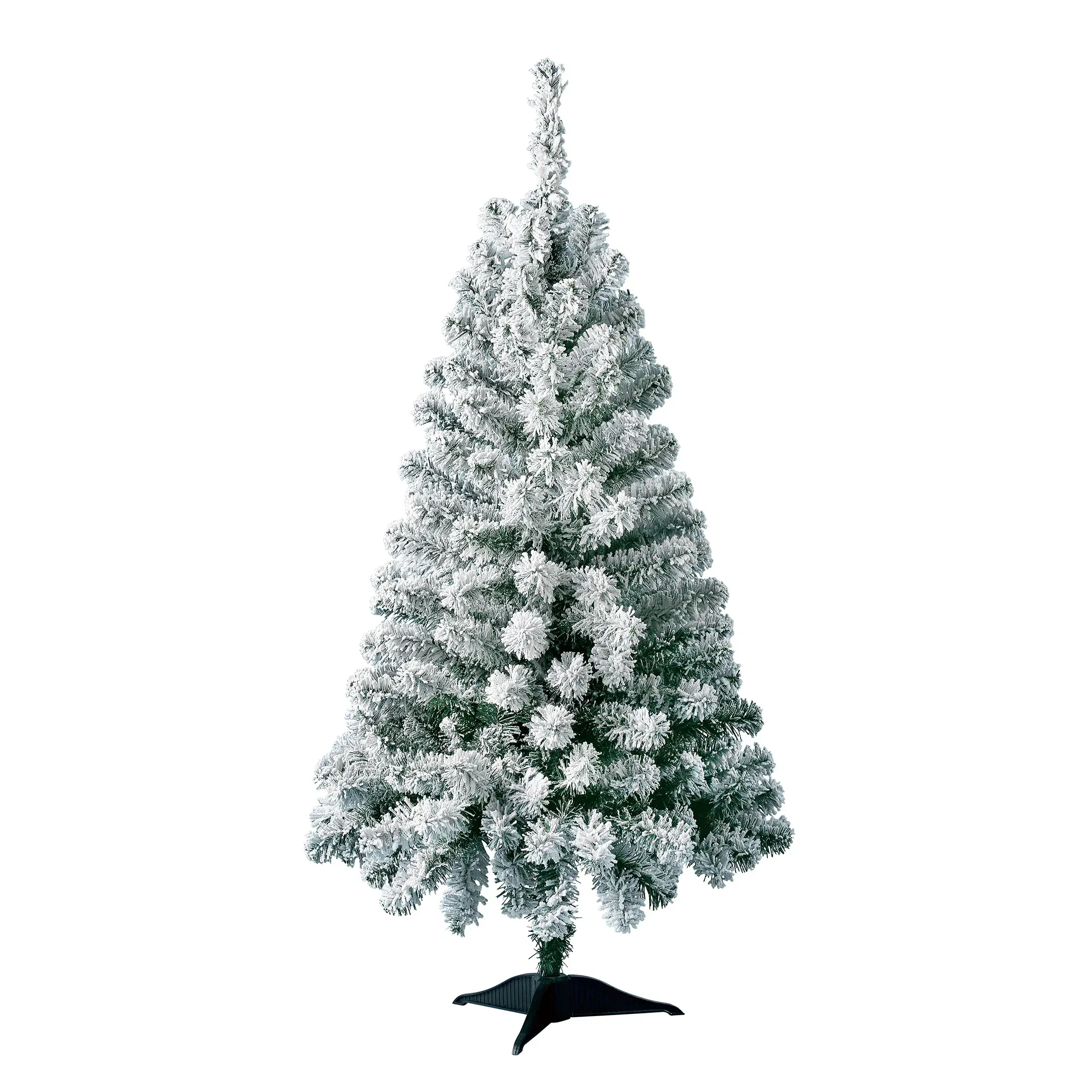 24 in Pre-Lit Cooper Flocked Spruce Artificial Christmas Tree with 35 Clear LED Lights and Stand, by Holiday Time - Image 3