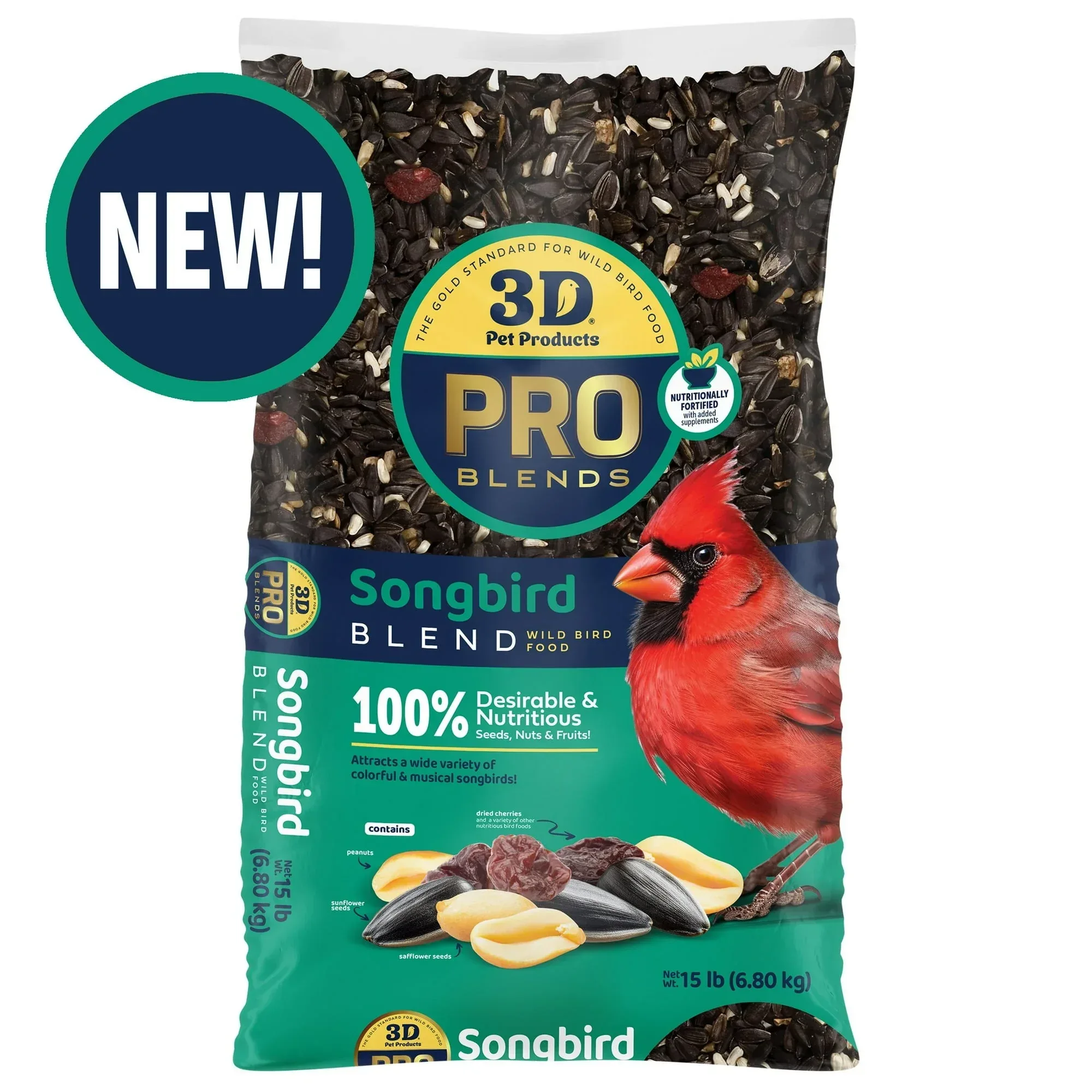 3-D Pro Blends Songbird Blend Wild Bird Food, Wild Bird Seeds, 5 Pounds - Image 10