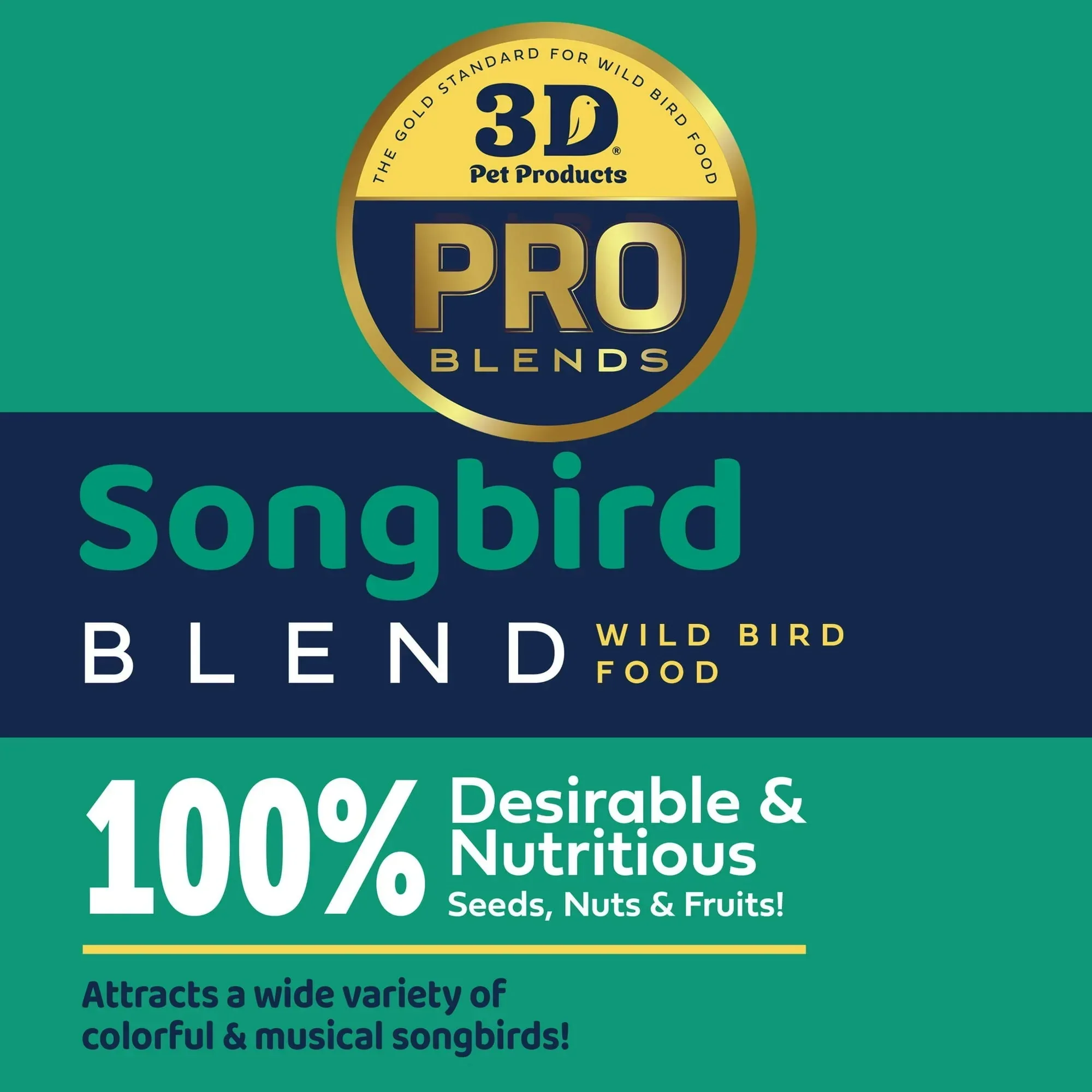 3-D Pro Blends Songbird Blend Wild Bird Food, Wild Bird Seeds, 5 Pounds - Image 18