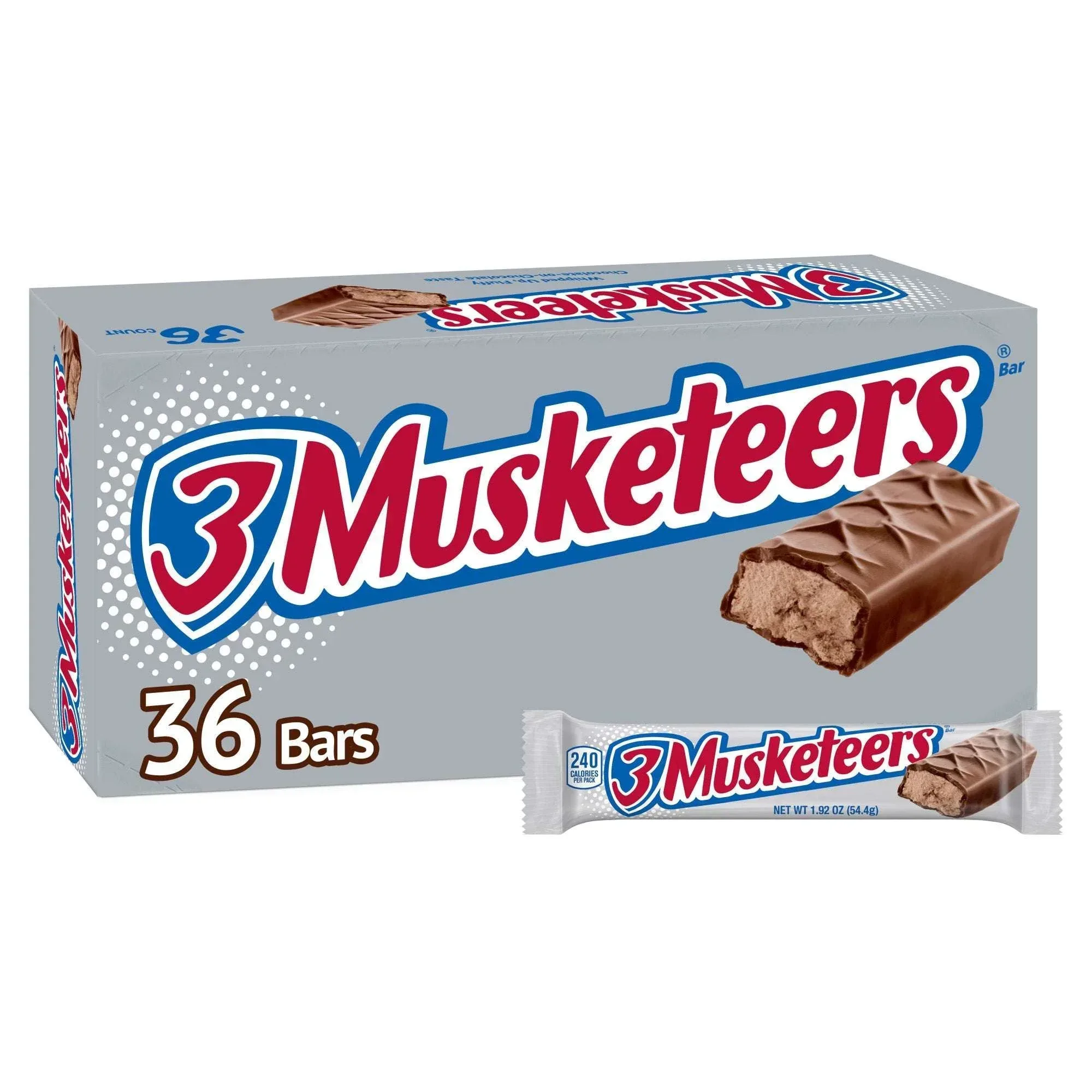 3 Musketeers Chocolate Candy Bar, Full Size, 1.92 oz, 36-count - Image 7