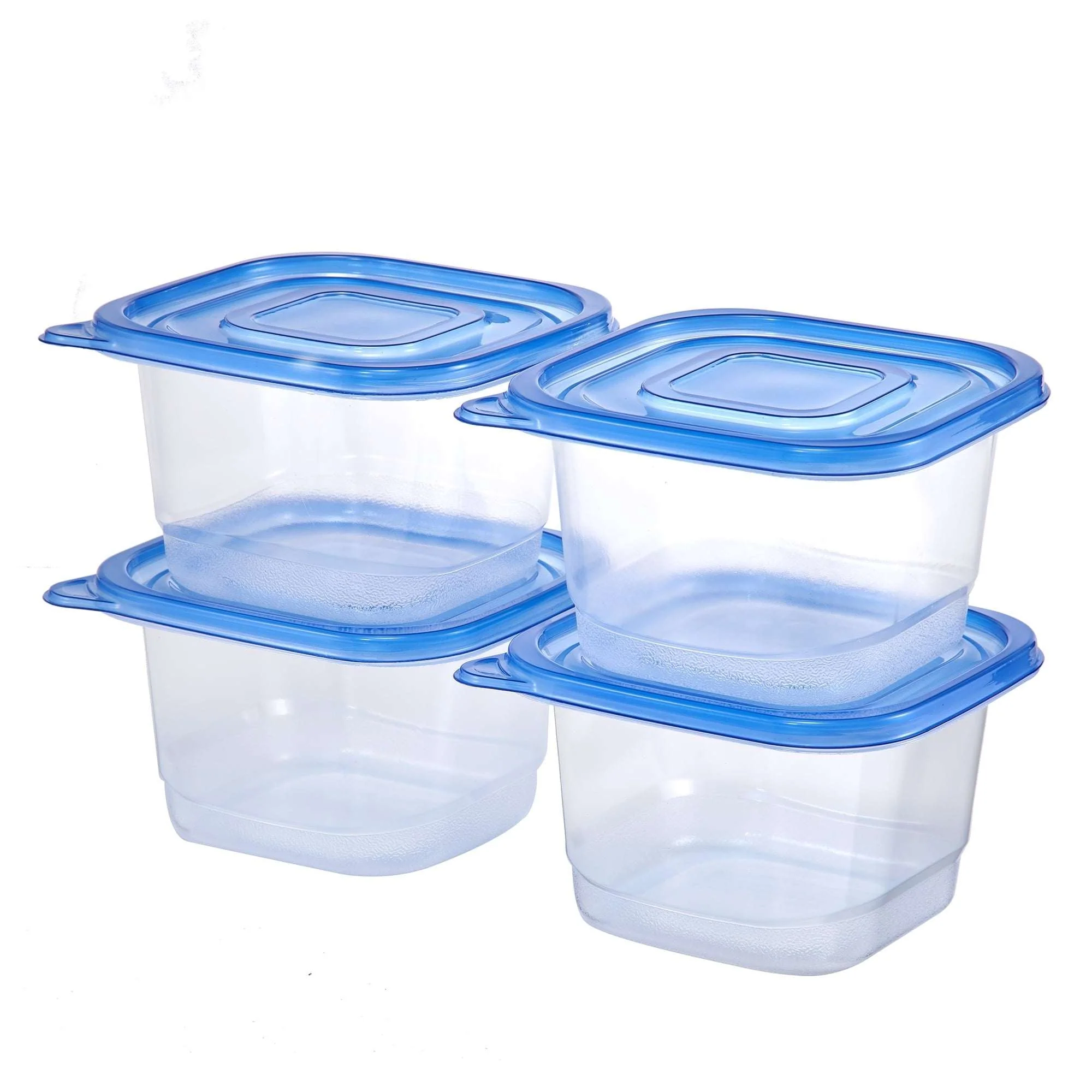 (3 pack) Mainstays 4 Pack 4.4Cup Plastic Square Food Storage Container - Image 6