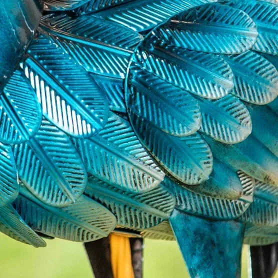 35” Blue Heron Statue Pair - Image 3