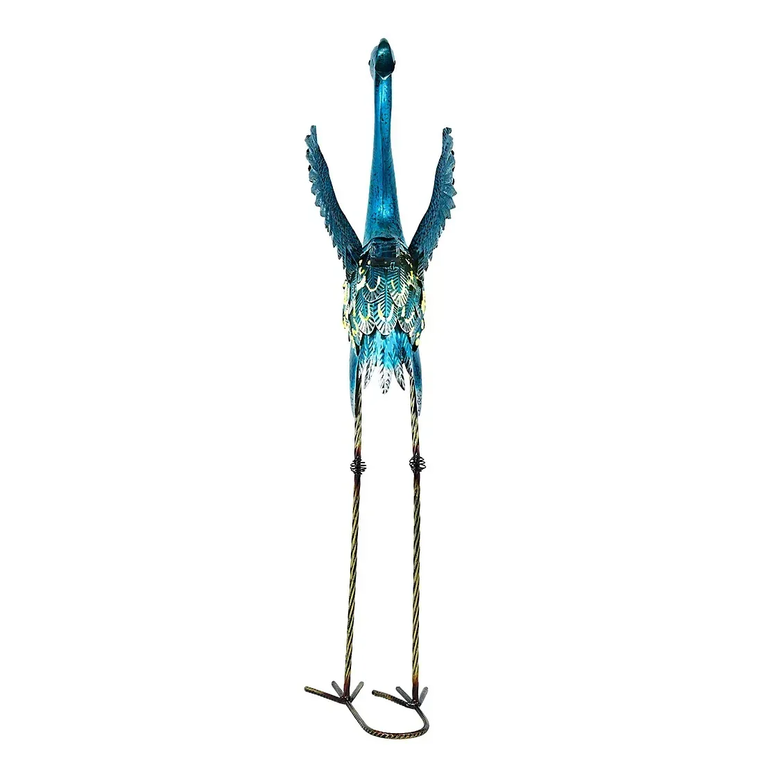 38.6" Metal Heron With Solar Lights - Image 3