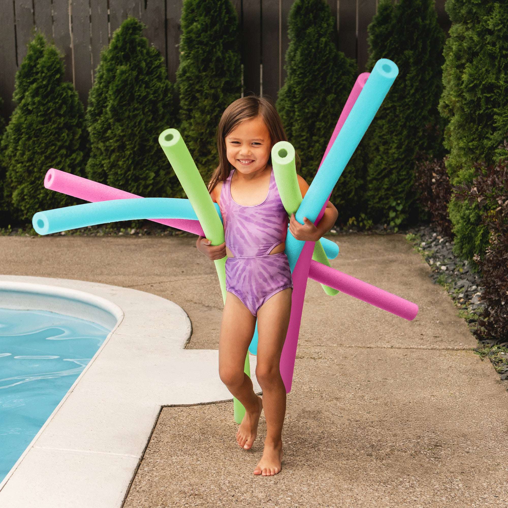 (4 pack) Big Joe Swim Pool Noodle (Single Unit), Pink, 50 inches long - Image 4