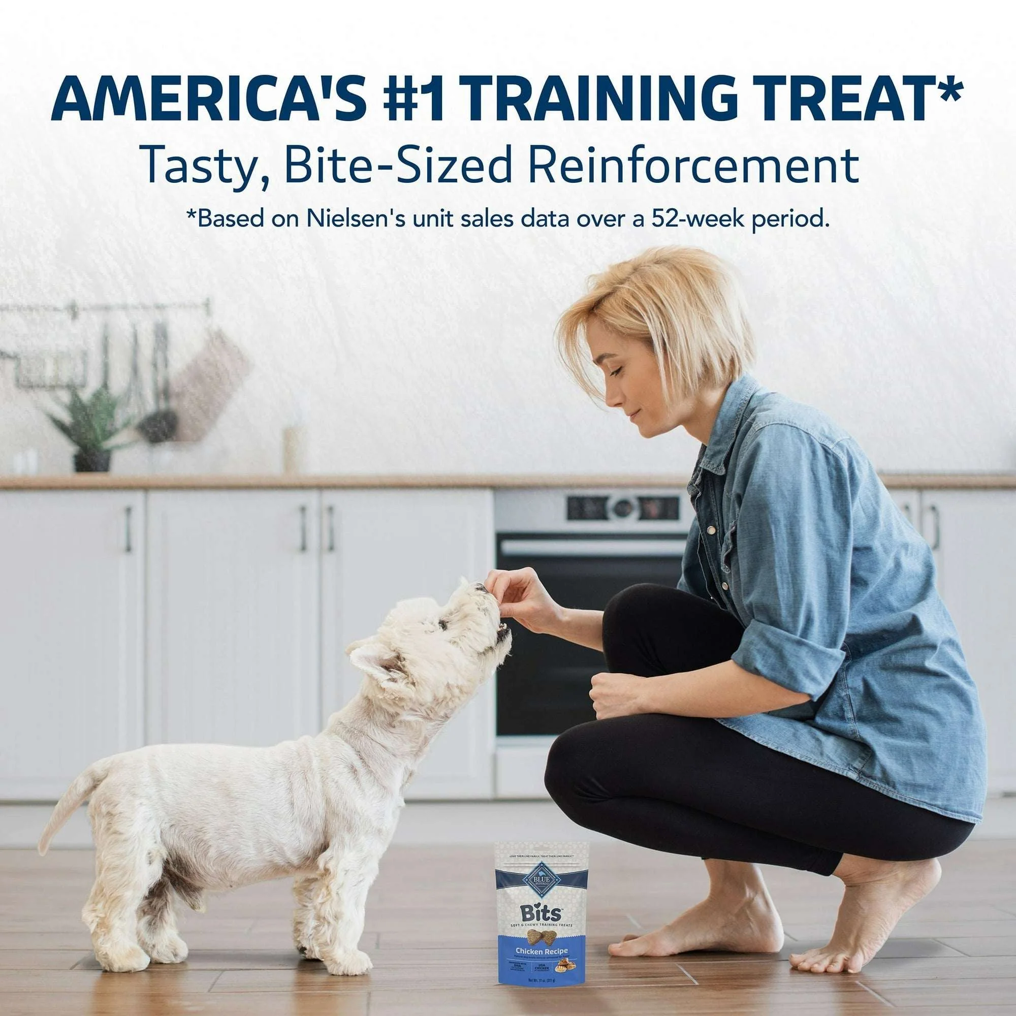 (4 pack) Blue Buffalo Bits Soft Dog Treats for Training, Enhanced with DHA, 4-oz. Bag - Image 13