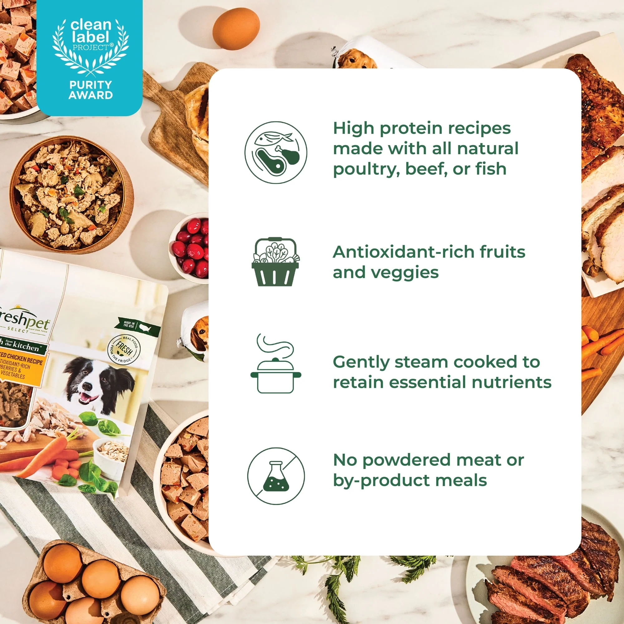 (4 pack) Freshpet Fresh Dog Food, Chunky Beef and Carrot Recipe, Slice & Serve Roll, 1.5 lb. - Image 10