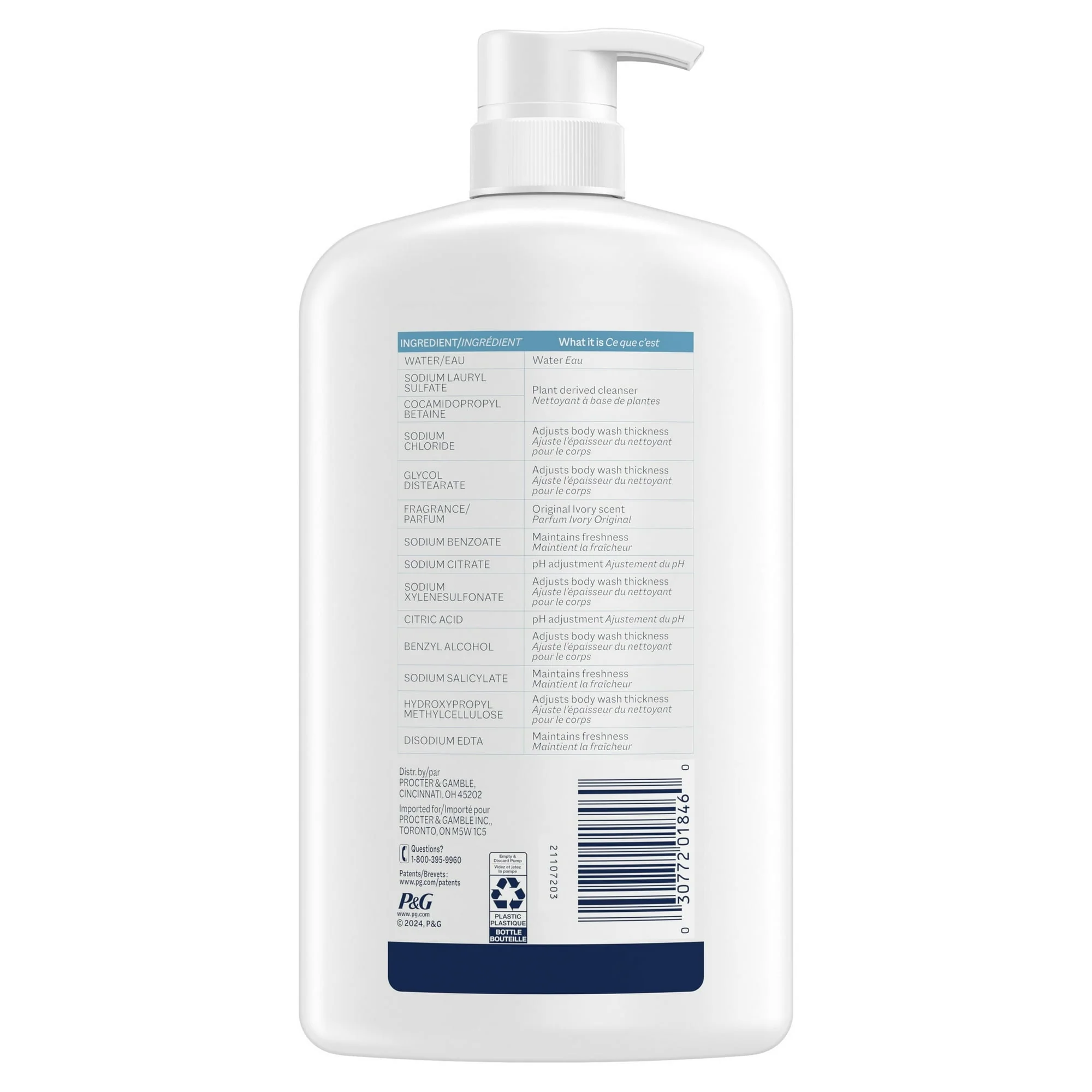 (4 pack) Ivory Mild and Gentle Body Wash, Original Scent, 35 fl oz - Image 9