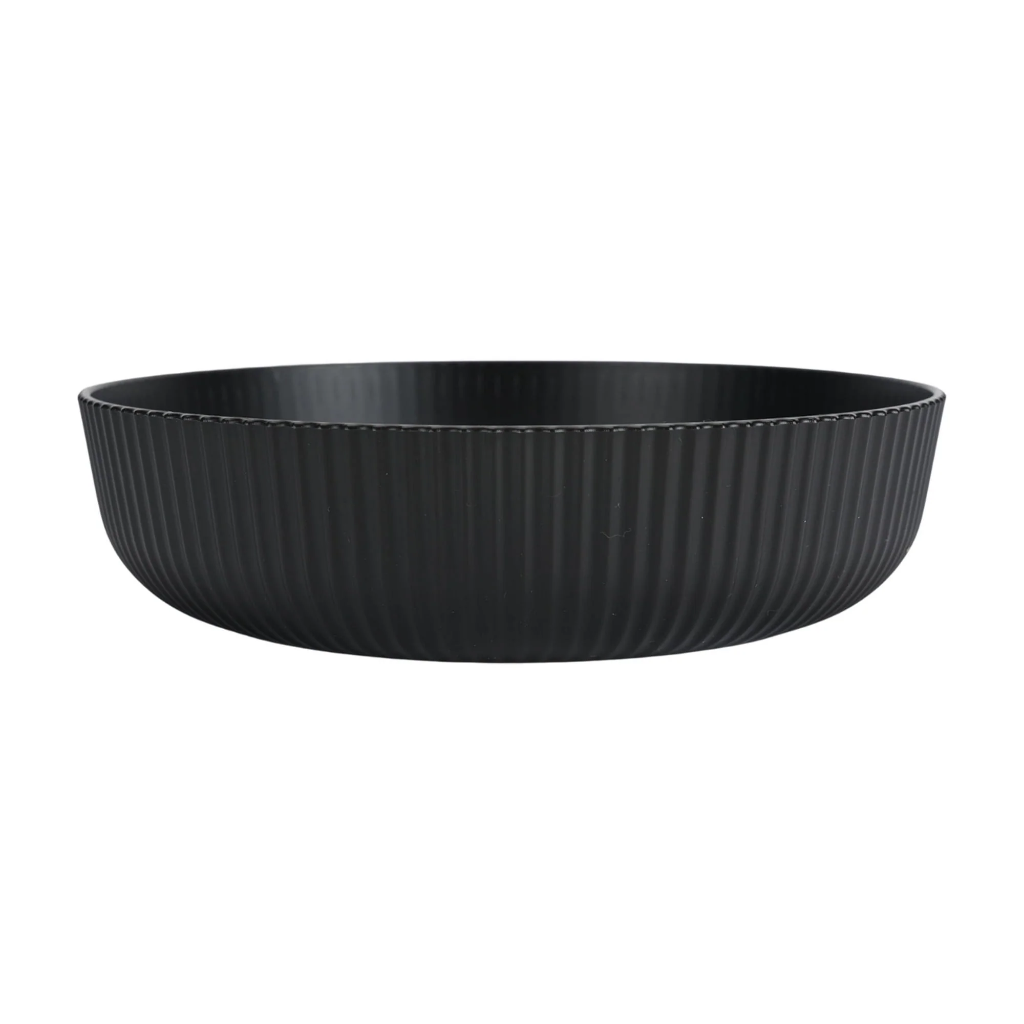 (4 pack) Mainstays - Black Eco-Friendly Recycled Plastic Dinner Bowl, 43-Ounce - Image 2