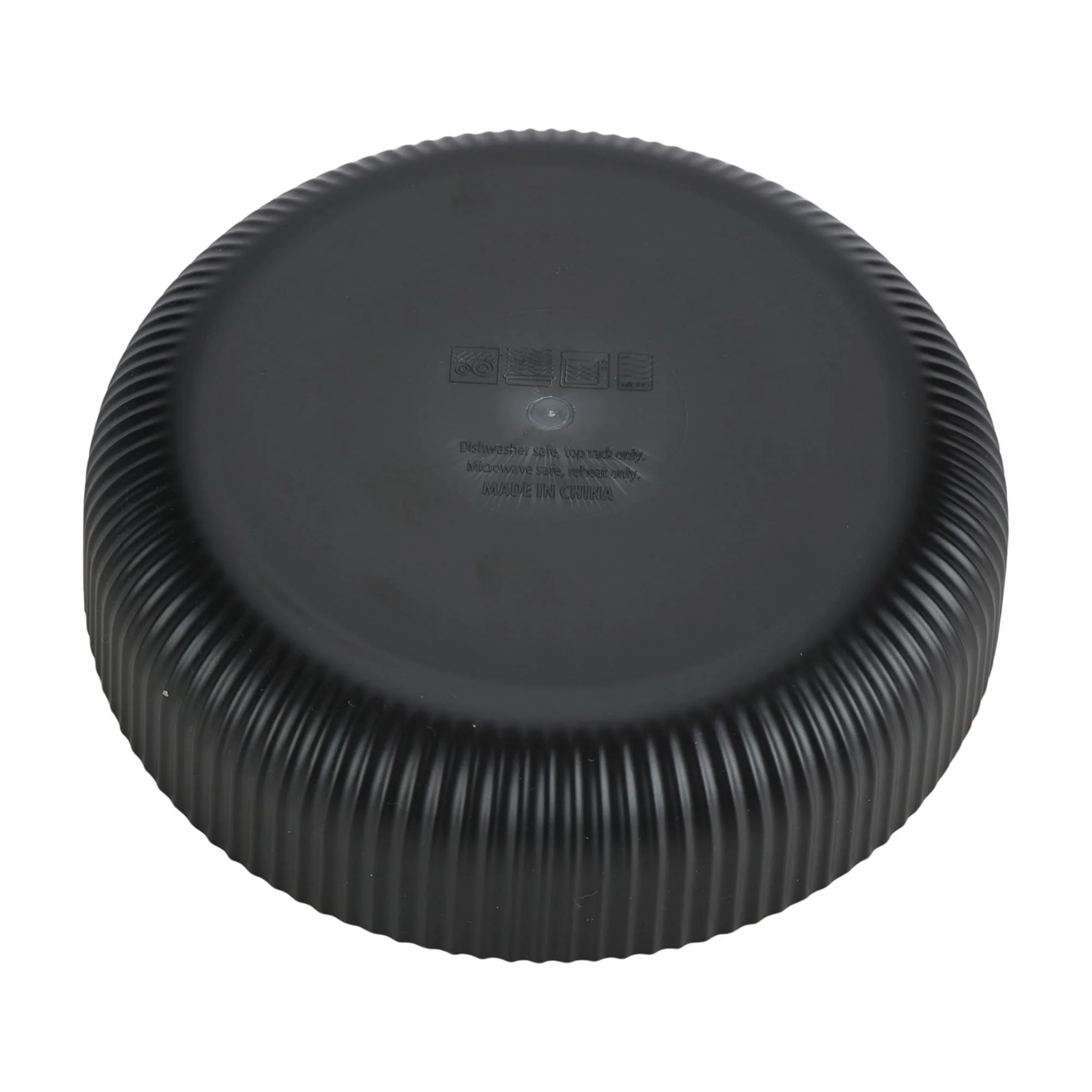 (4 pack) Mainstays - Black Eco-Friendly Recycled Plastic Dinner Bowl, 43-Ounce - Image 3