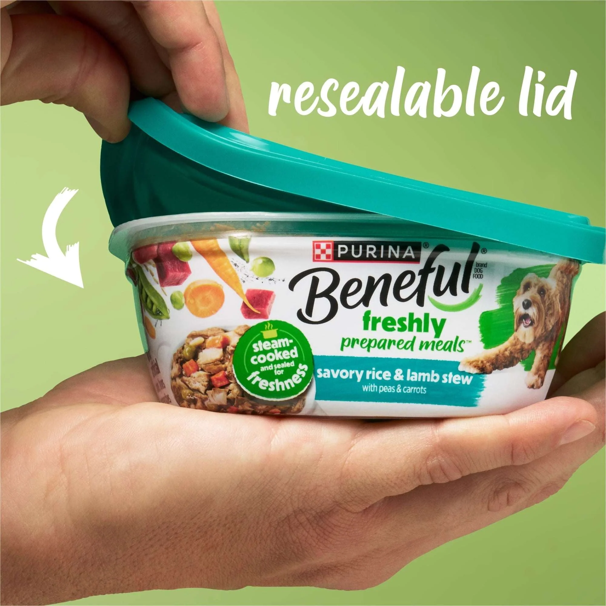 (4 pack) Purina Beneful Freshly Prepared Blends Wet Dog Food with Turkey, Sweet Potatoes, Brown Rice and Spinach, 10 oz Tub - Image 8
