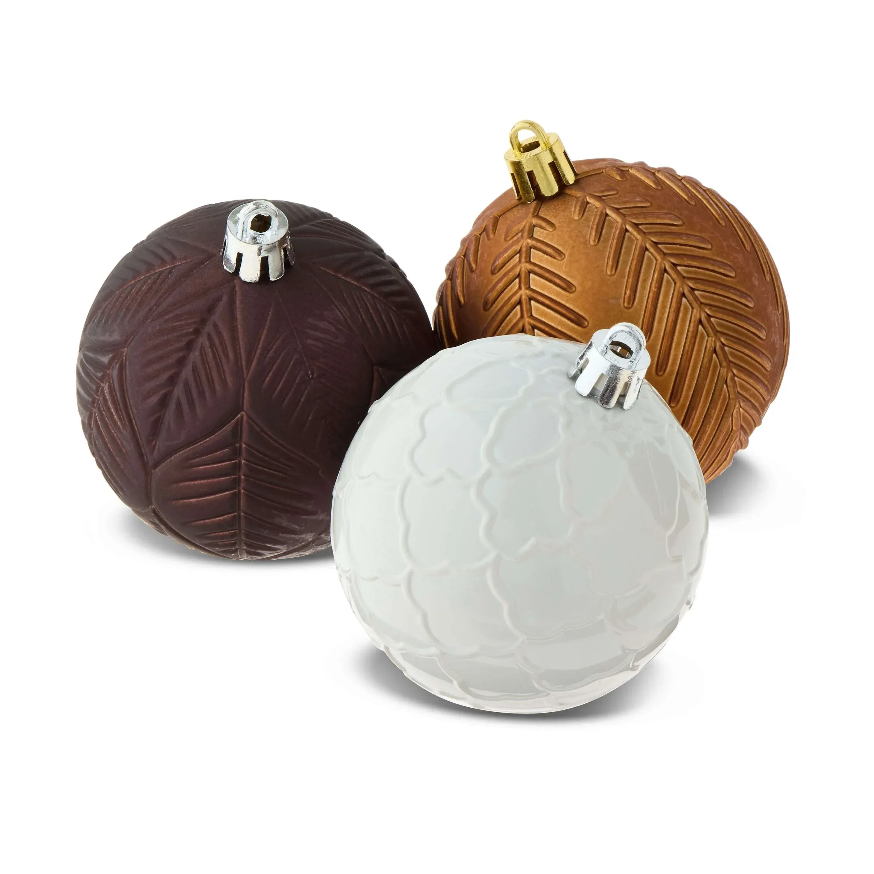 50-Count Brown Shatterproof Ball Christmas Ornaments, by Holiday Time - Image 2