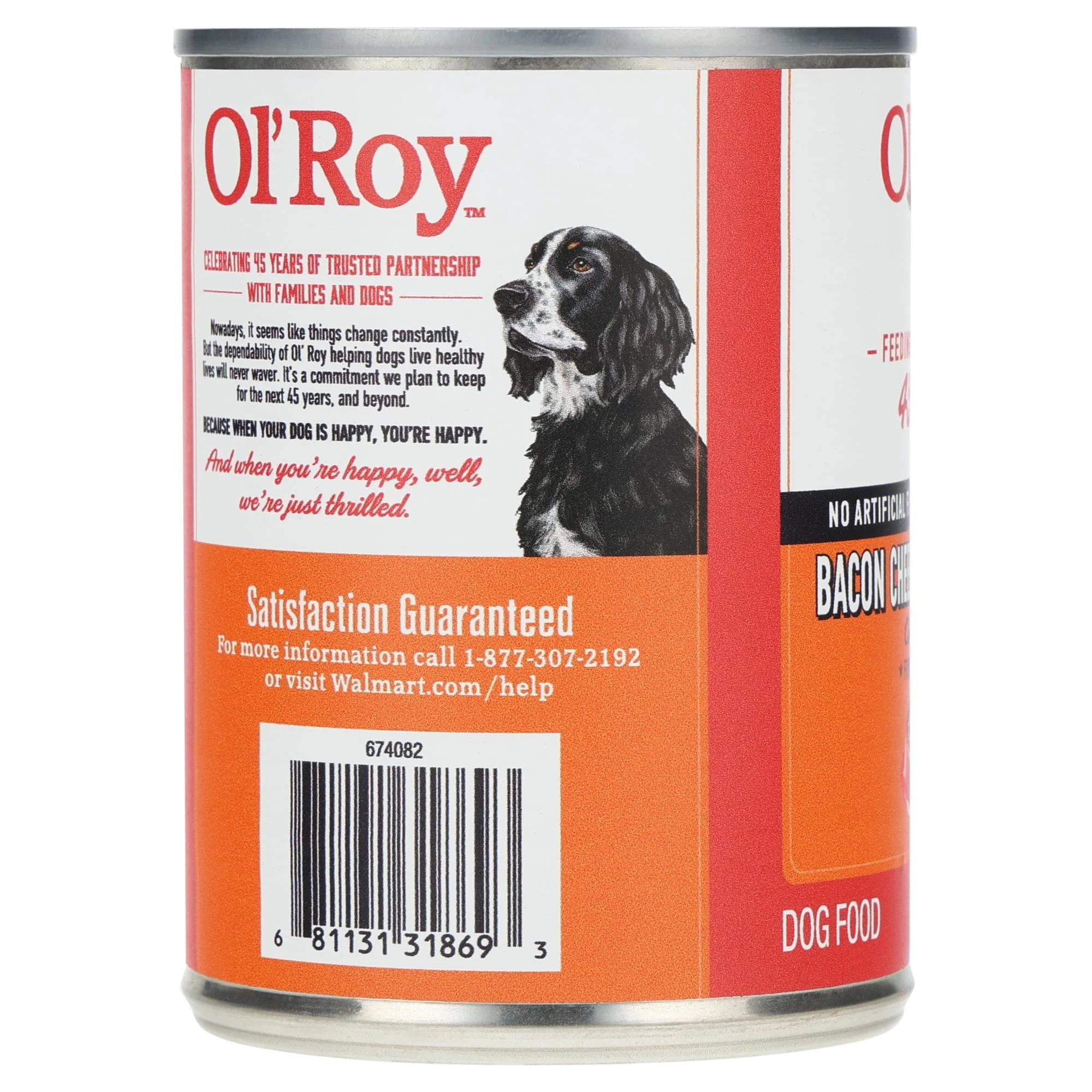(6 pack) Ol' Roy Bacon Cheeseburger Flavor Cuts in Gravy Wet Dog Food, 13.2 oz Can - Image 11