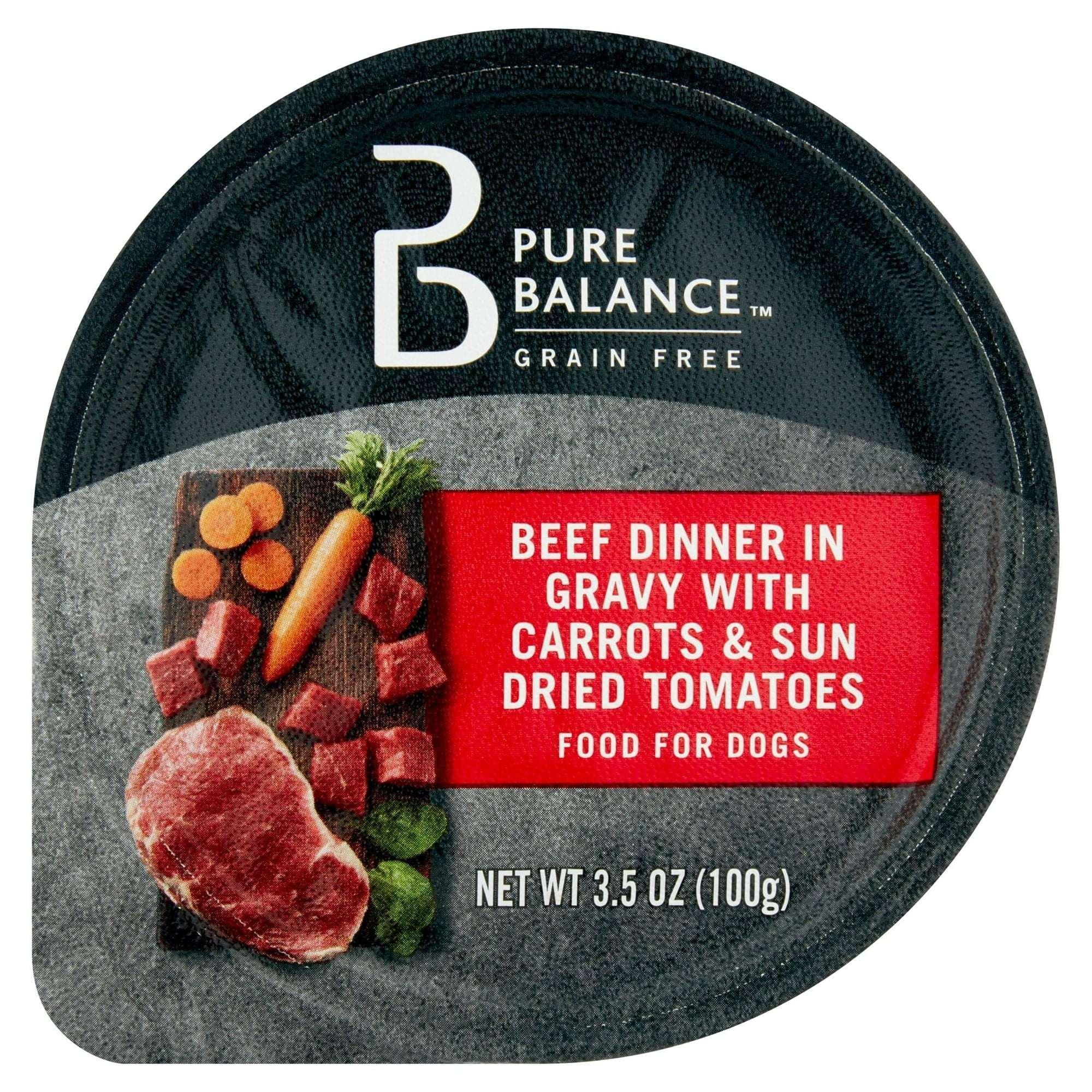 (6 pack) Pure Balance Beef Dinner in Gravy with Carrots & Sun Dried Tomatoes, 3.5 oz - Image 2
