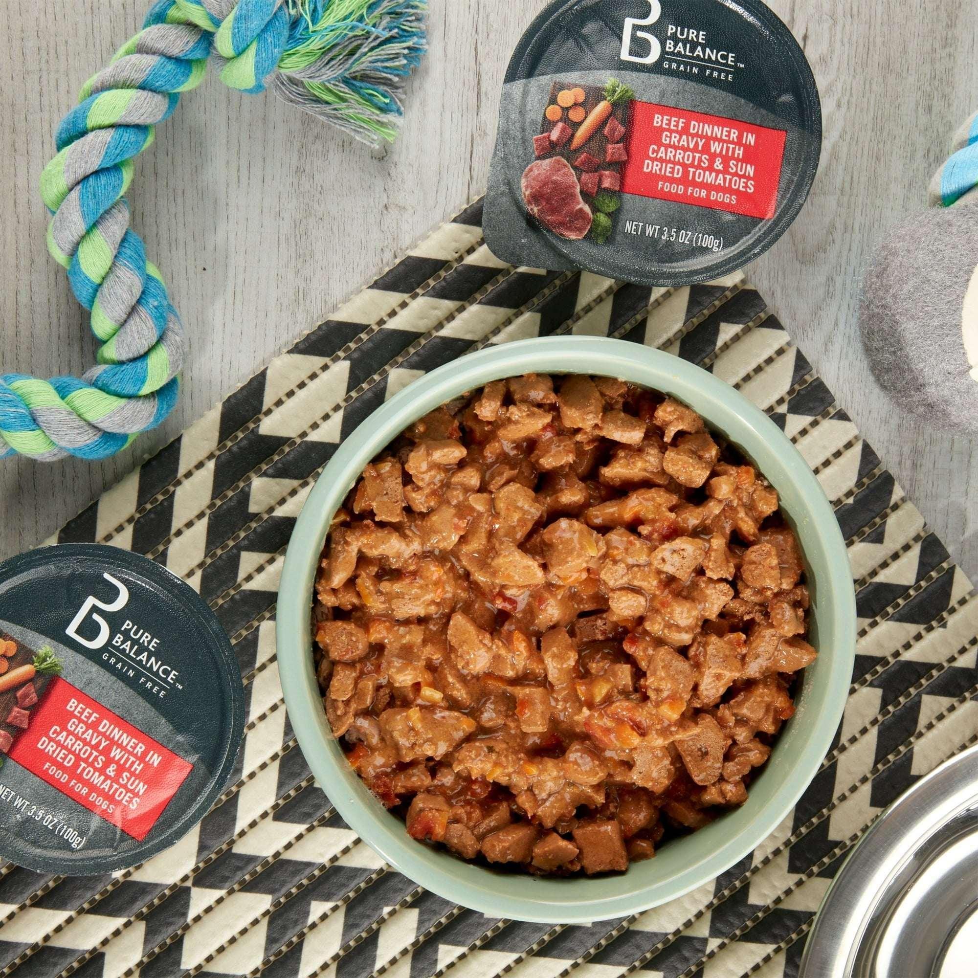 (6 pack) Pure Balance Beef Dinner in Gravy with Carrots & Sun Dried Tomatoes, 3.5 oz - Image 3