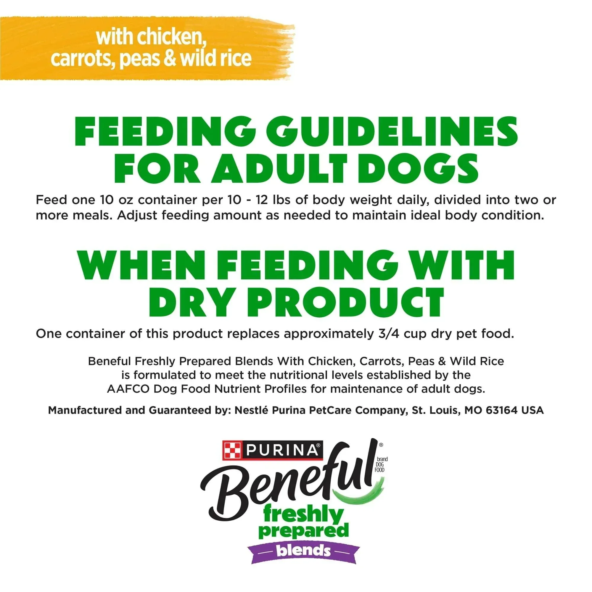 (6 pack) Purina Beneful Freshly Prepared Blends Wet Dog Food with Chicken, Carrots, Peas, and Wild Rice, 10 oz Tub - Image 8