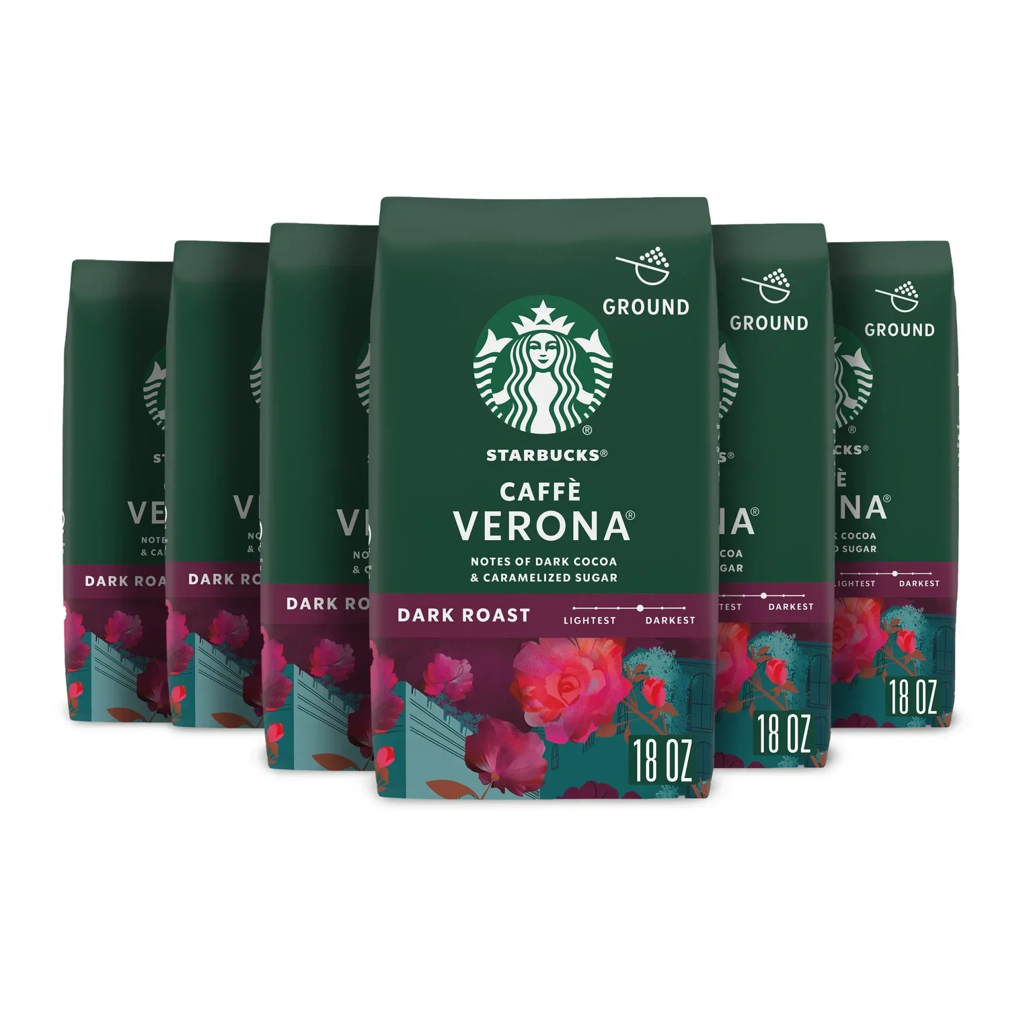 (6 pack) Starbucks House Blend, Ground Coffee, Medium Roast Hot or Iced Coffee, 18 oz - Image 12