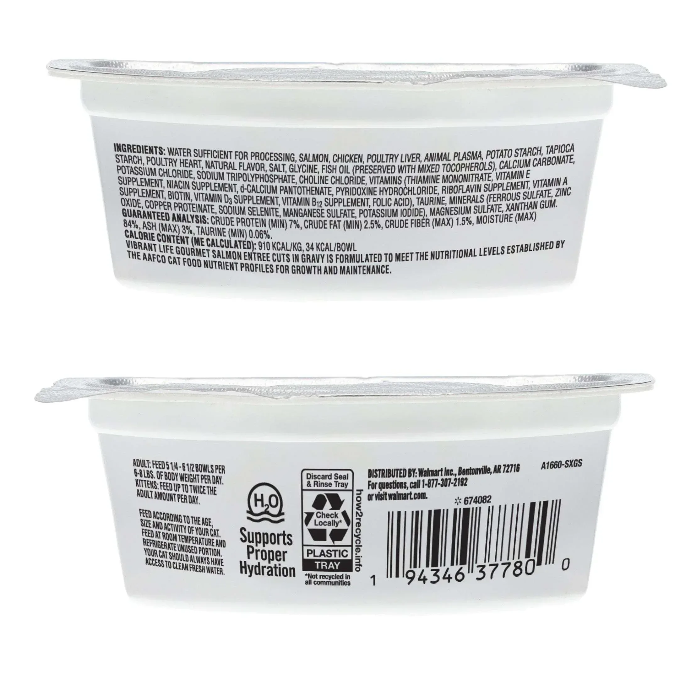 (6 pack) Vibrant Life Gourmet Salmon Entree Cuts in Gravy, Complete + Balanced, 2.64 oz Split Cup - Image 7