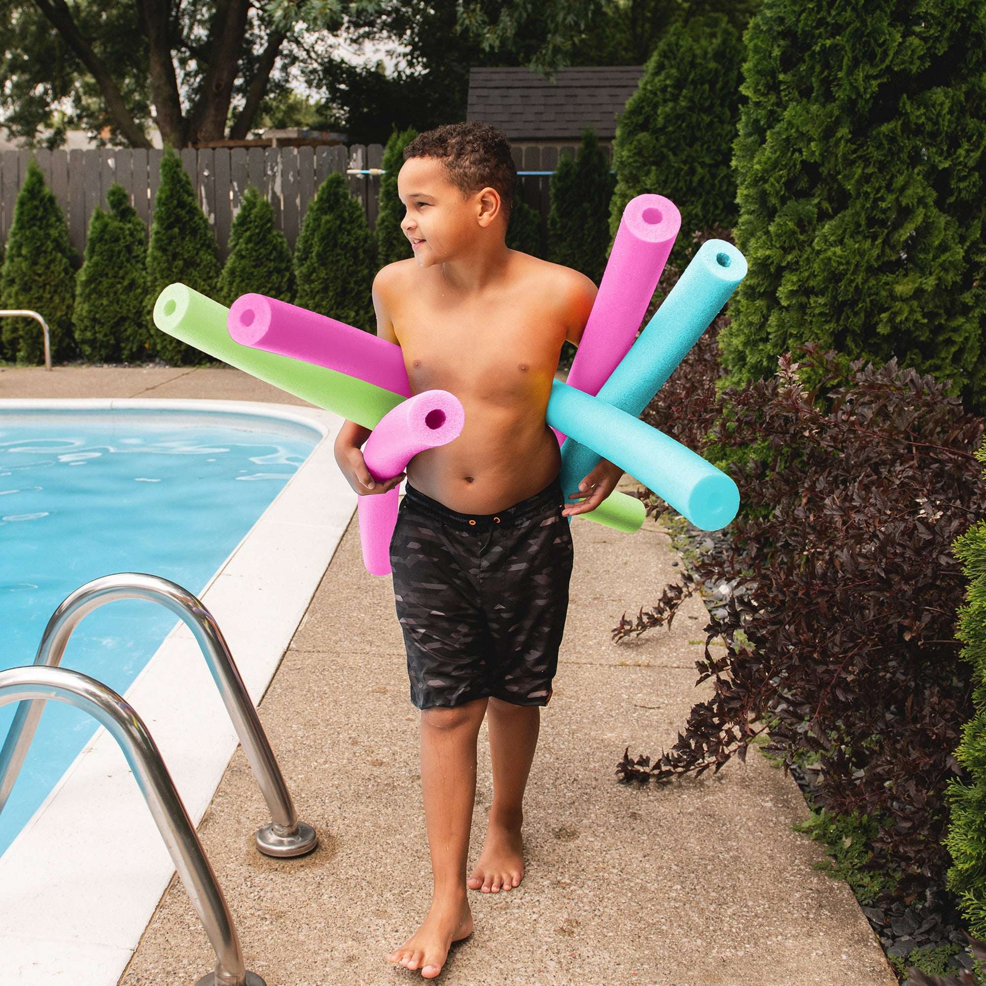 (8 pack) Big Joe Swim Pool Noodle (Single Unit), Green, 50 inches long - Image 7