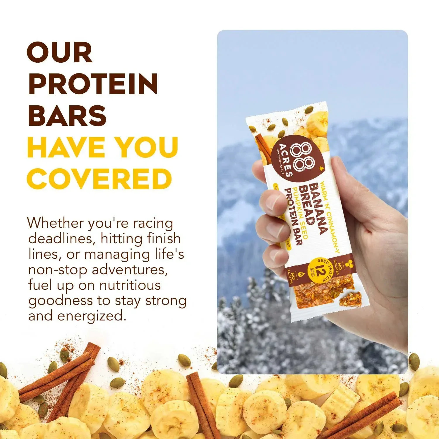 88 Acres Banana Bread Pumpkin Seed Protein Bar, 14 ct. - Image 5
