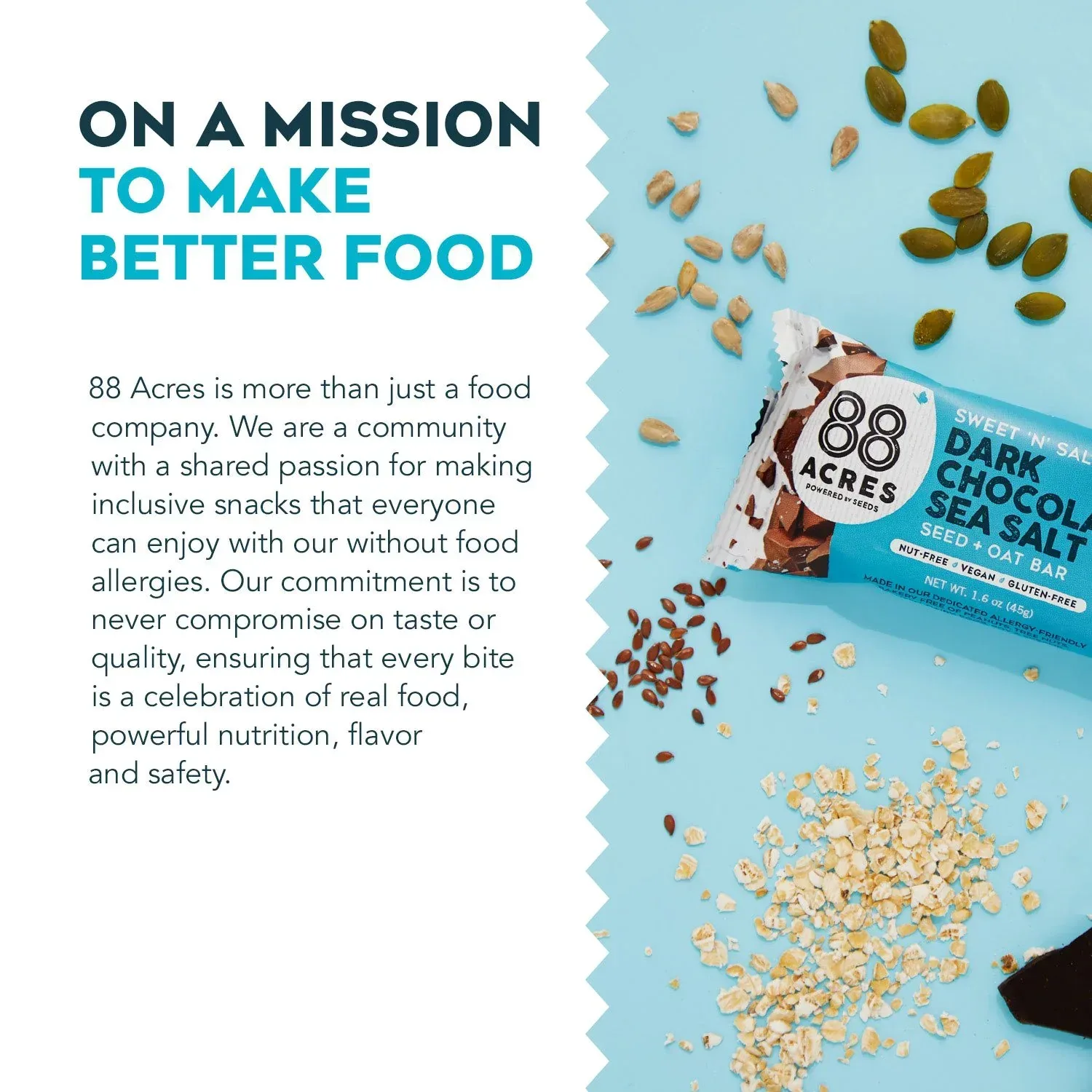 88 Acres Granola Bars, Dark Chocolate Sea Salt Seed+Oat, 16 pk. - Image 4