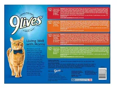 9 Lives Gravy Classics Wet Cat Food Variety Pack, 48 pk. - Image 2