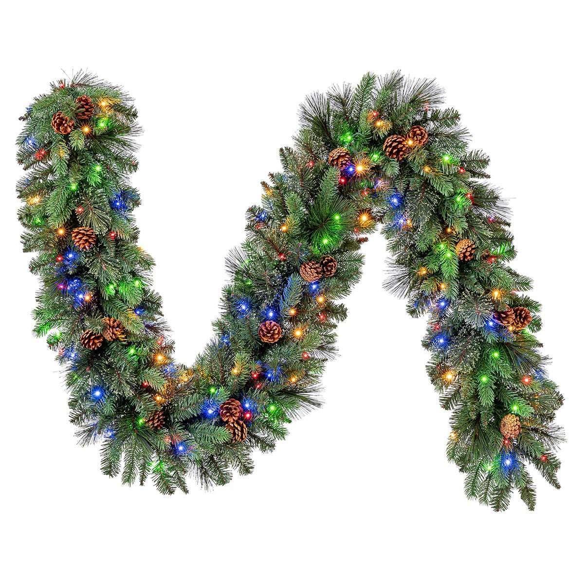 9’ Pre-lit LED With Twinkle Artificial Greenery Garland - Image 3