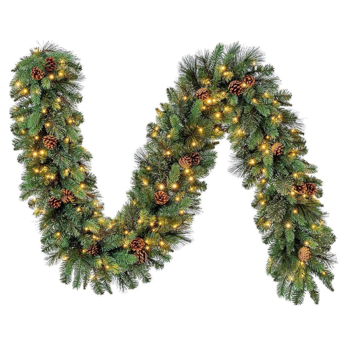 9’ Pre-lit LED With Twinkle Artificial Greenery Garland - Image 4