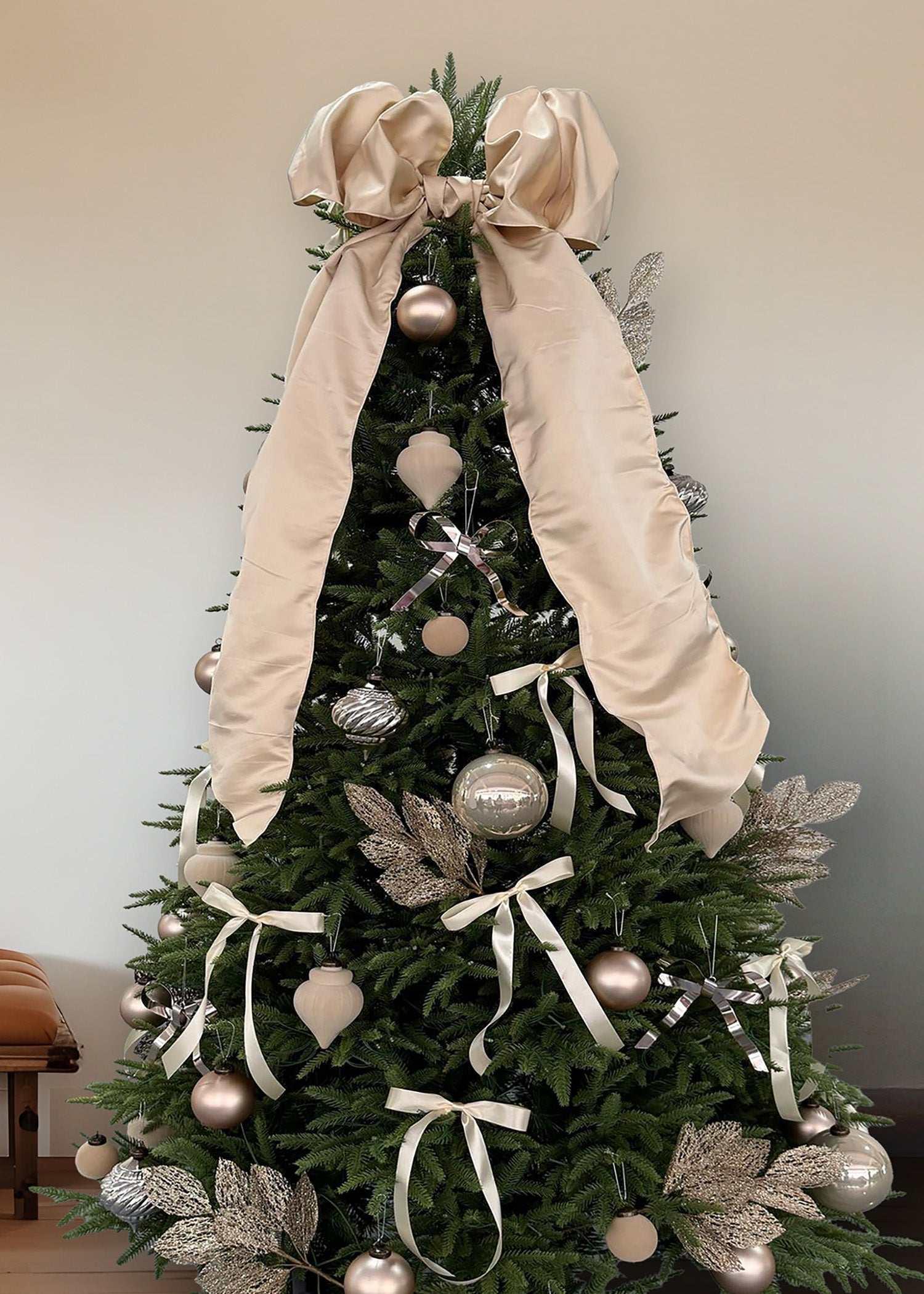 91 Count Champagne Christmas Tree Decorating Kit, by Holiday Time - Image 3