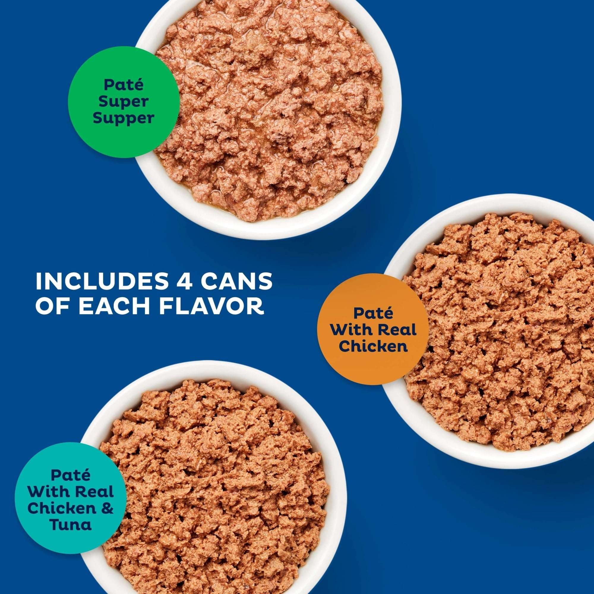 9Lives Paté Favorites Wet Cat Food Variety pack, 5.5 oz. Cans (pack of 12) - Image 4