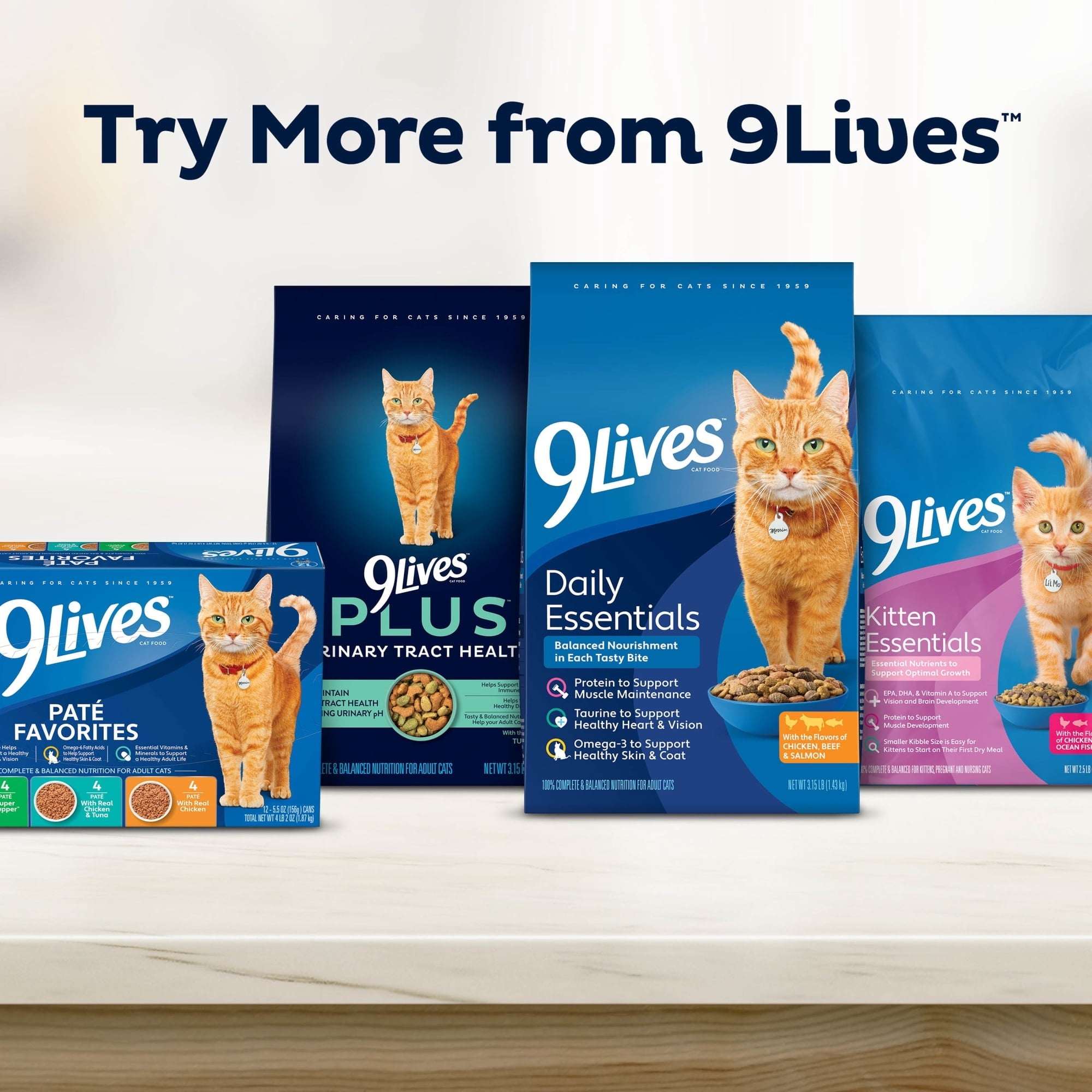 9Lives Paté Favorites Wet Cat Food Variety pack, 5.5 oz. Cans (pack of 12) - Image 7