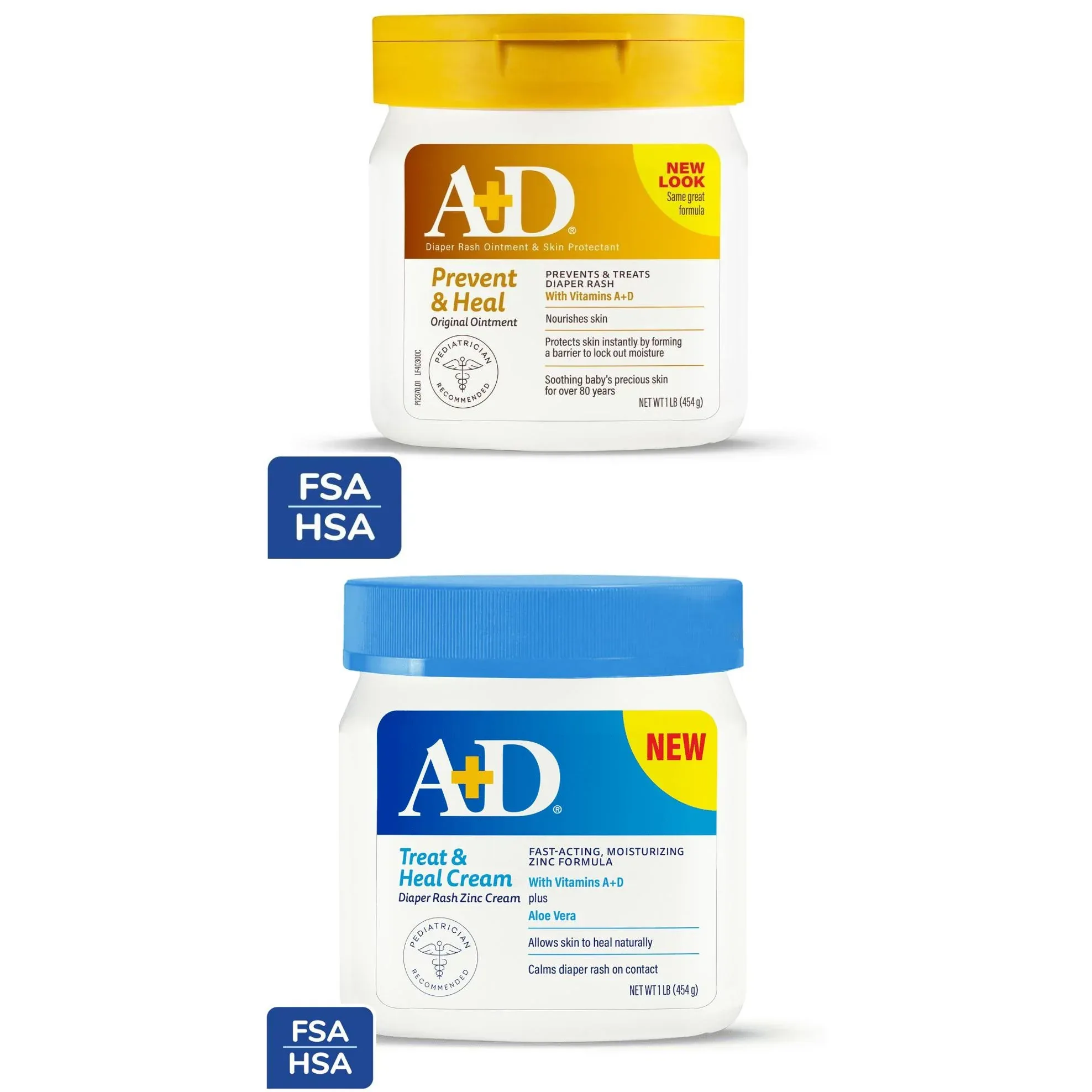 A+D Original Diaper Rash Ointment, 1lb Tub, All Skin Types - Image 7