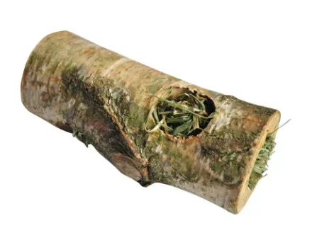 A&E Cage Small Animal Birch Tunnel with Hay - Medium - Image 3