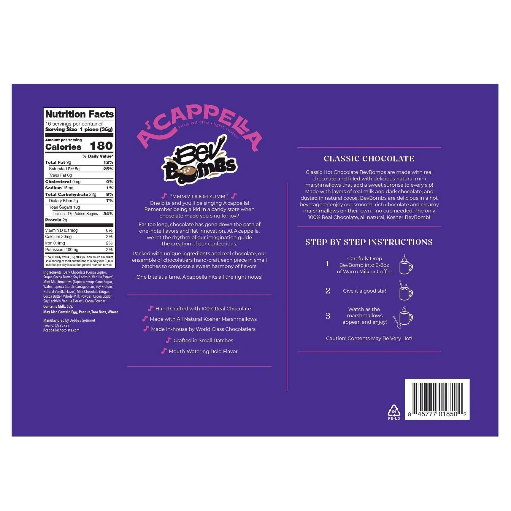 A'cappella Classic Hot Chocolate BevBombs, 16-count - Image 4