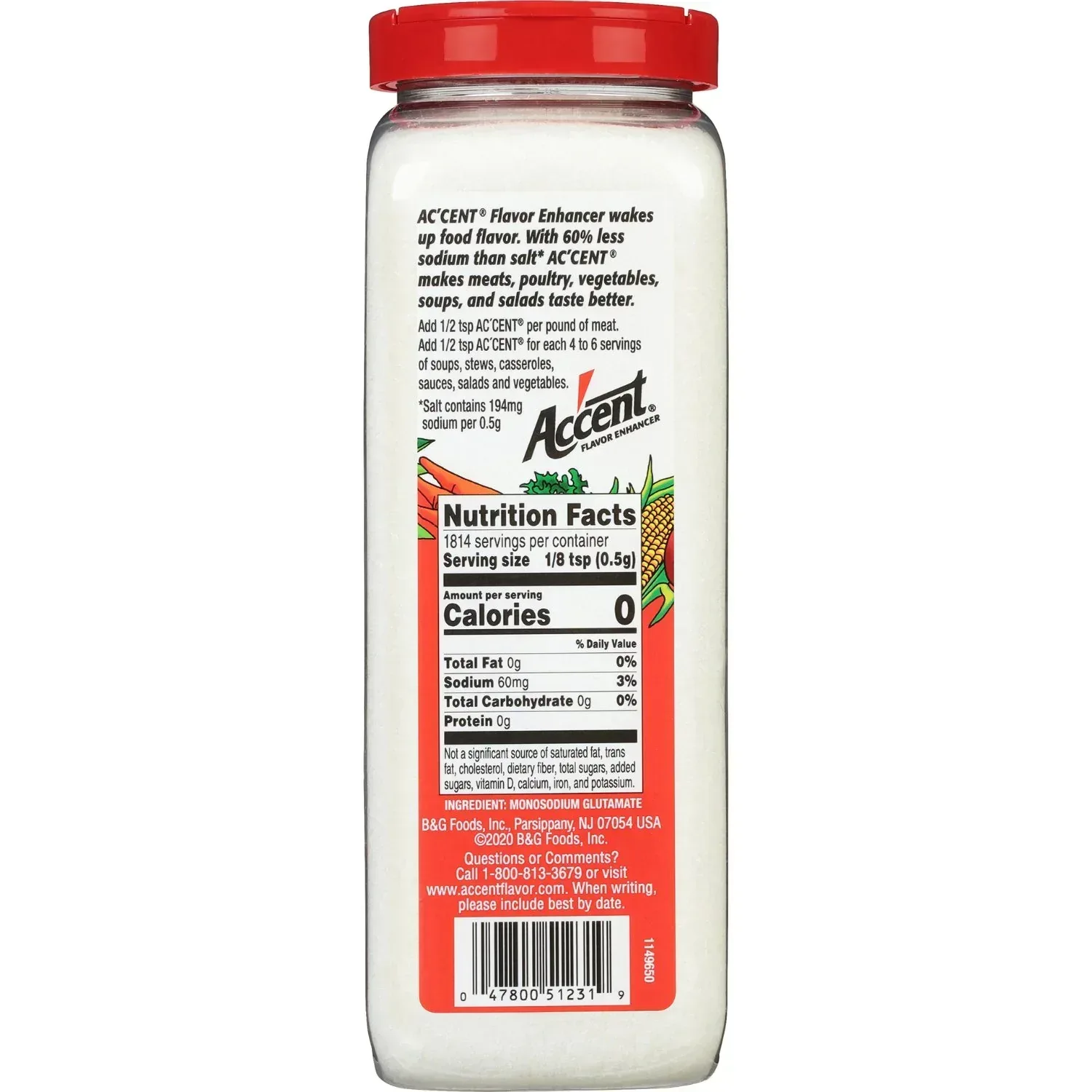 Ac'cent Flavor Seasoning Enhancer 32 oz. - Image 7