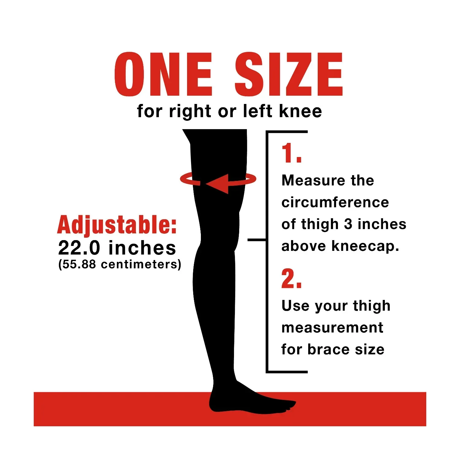 ACE Brand Adjustable Knee Support Brace, Breathable, Two Strap Support System - Image 5