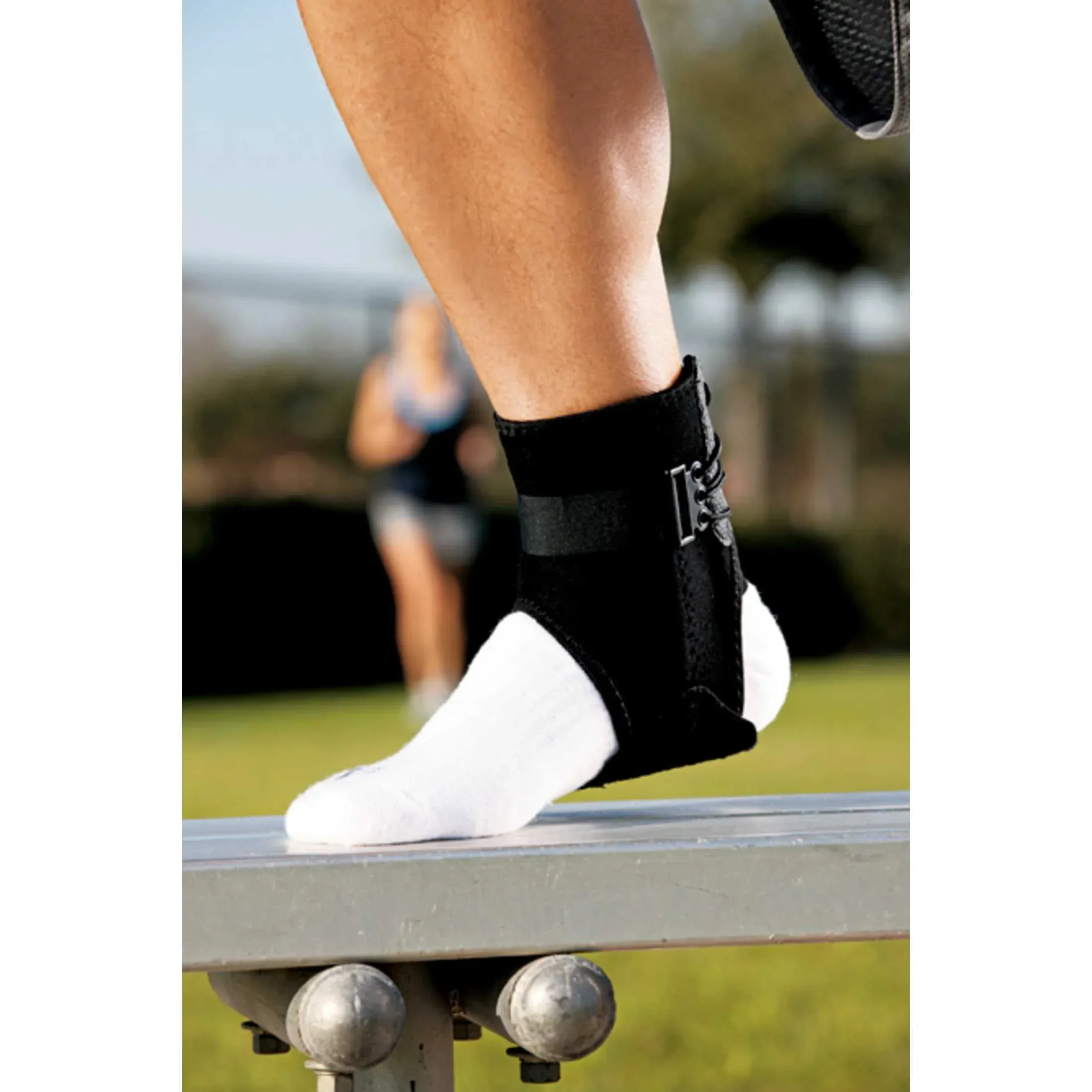 ACE Brand Ankle Support with Side Stabilizers, Adjustable, Black, 1 Brace - Image 12